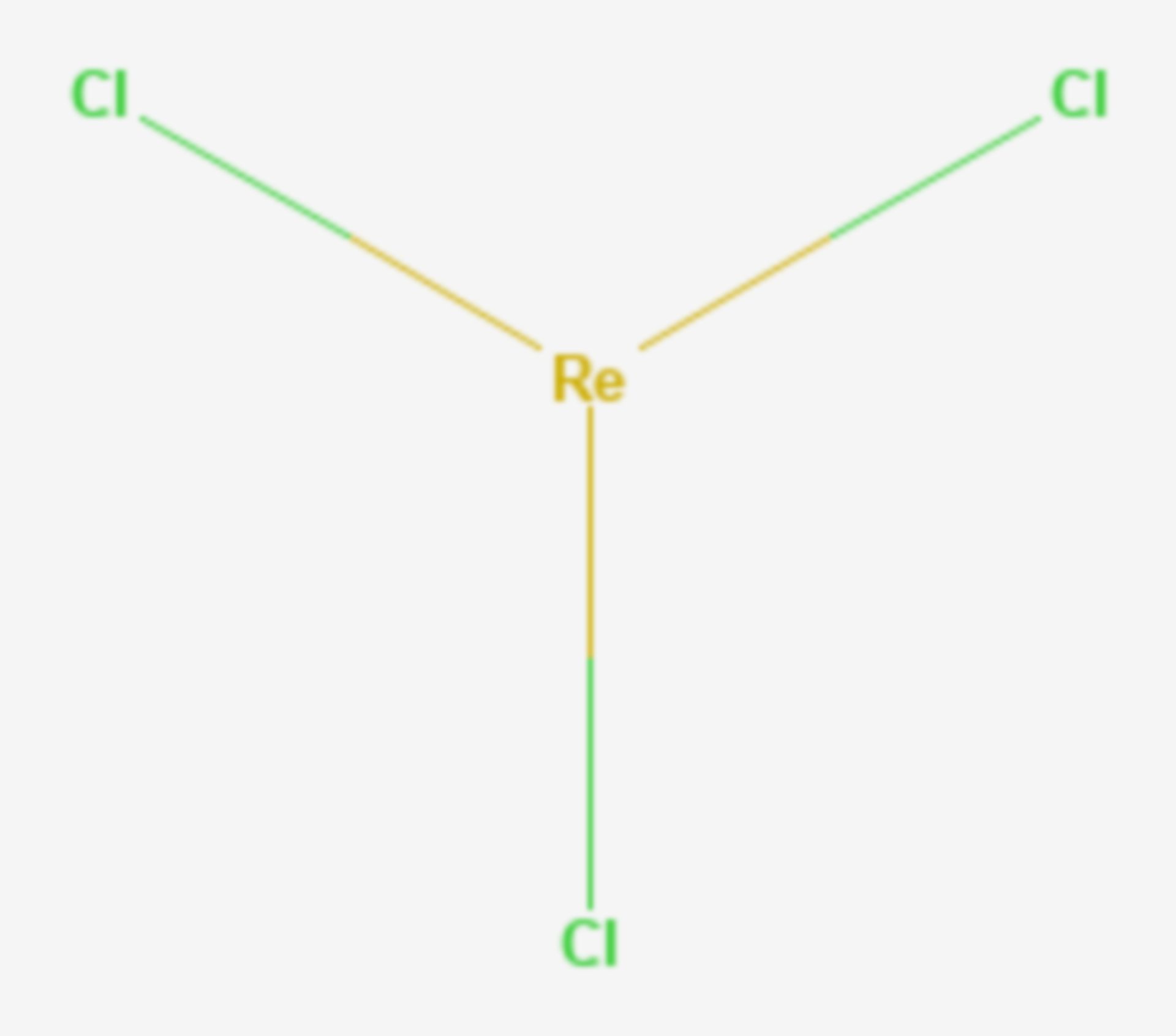 Rhenium(III)-chlorid (Strukturformel)