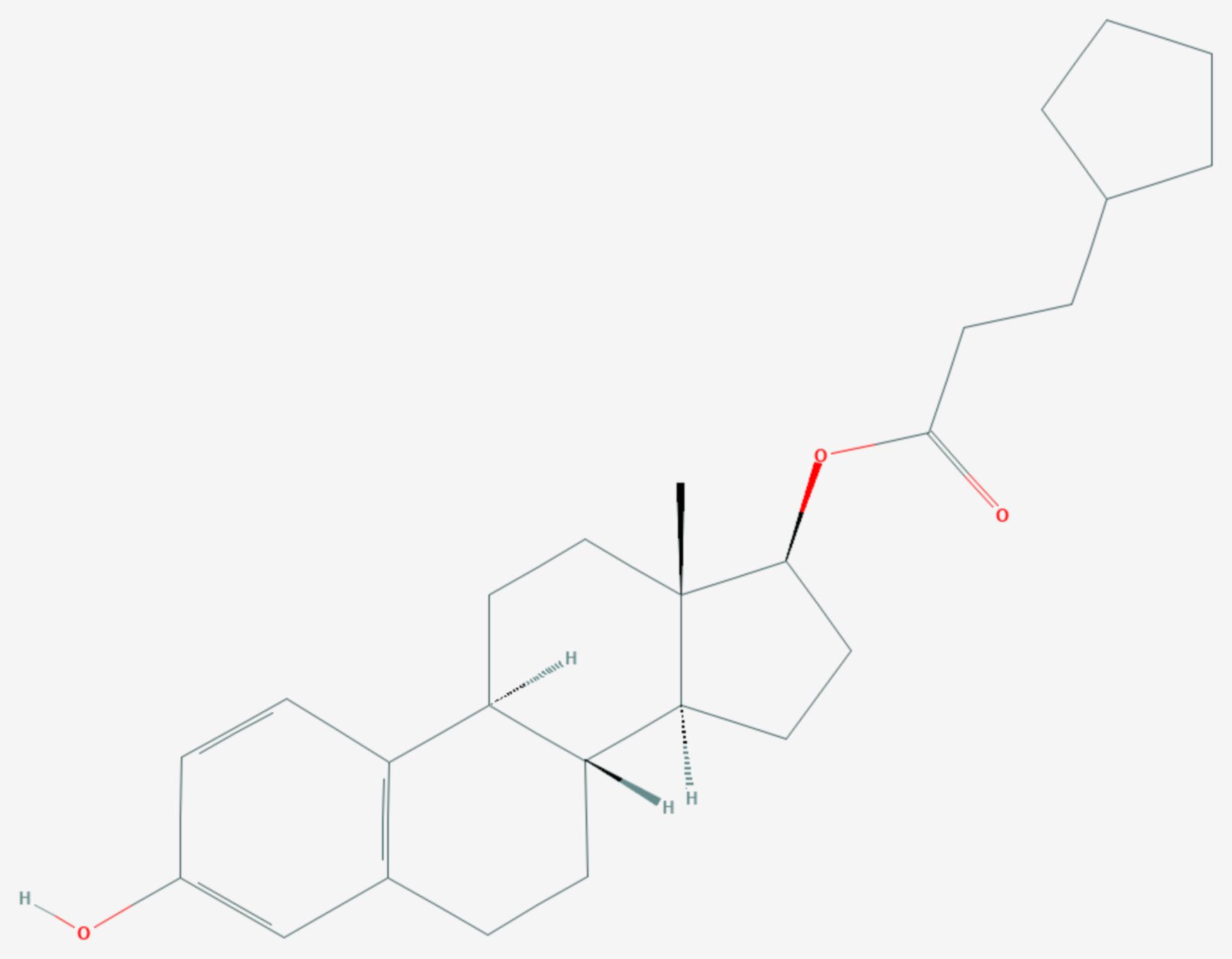 Estradiol-17β-cipionat (Strukturformel)