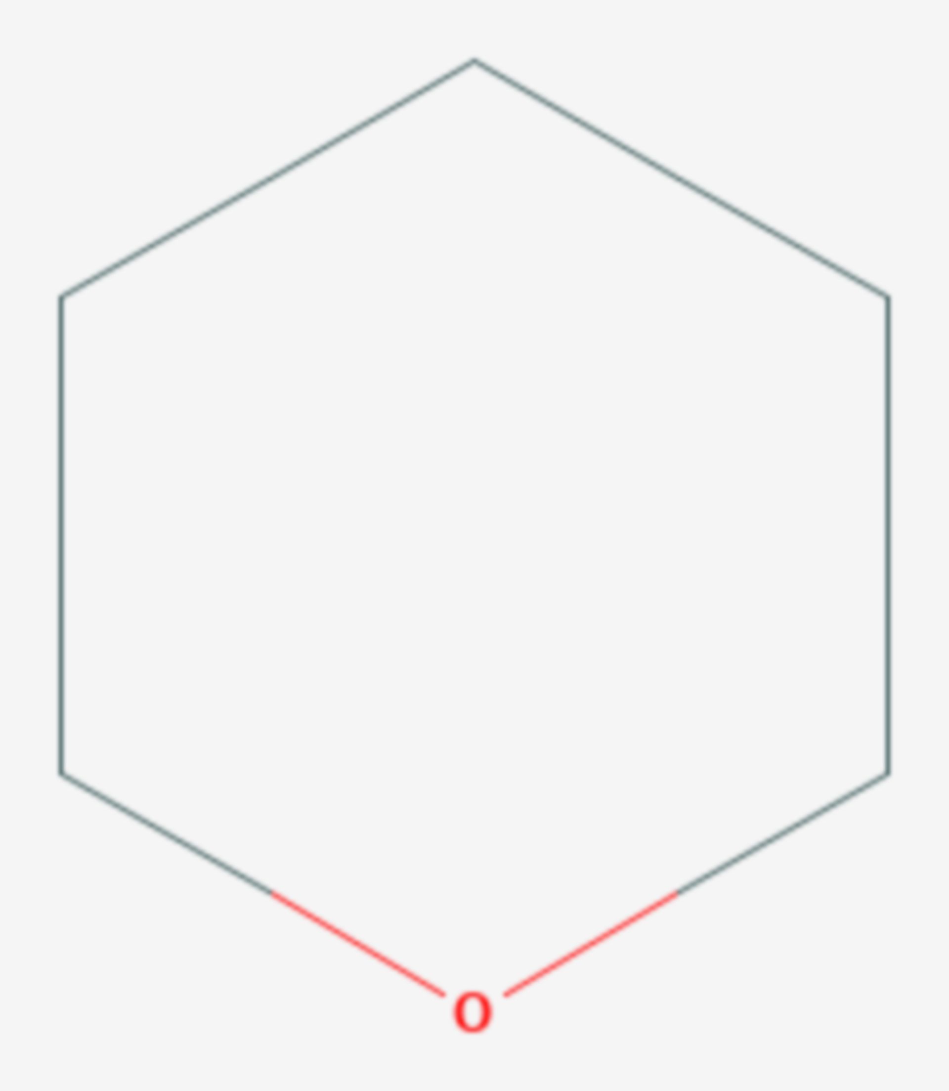 Tetrahydropyran (Strukturformel)