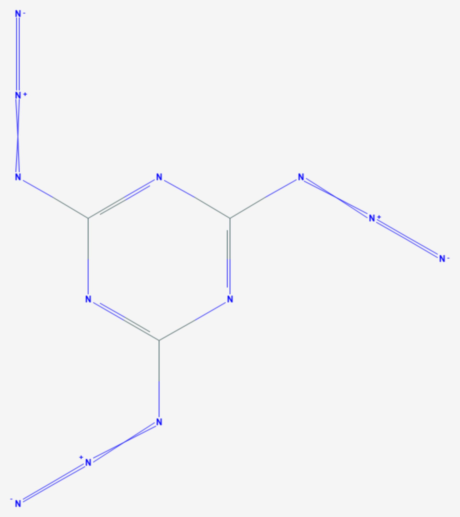 Cyanurtriazid (Strukturformel)