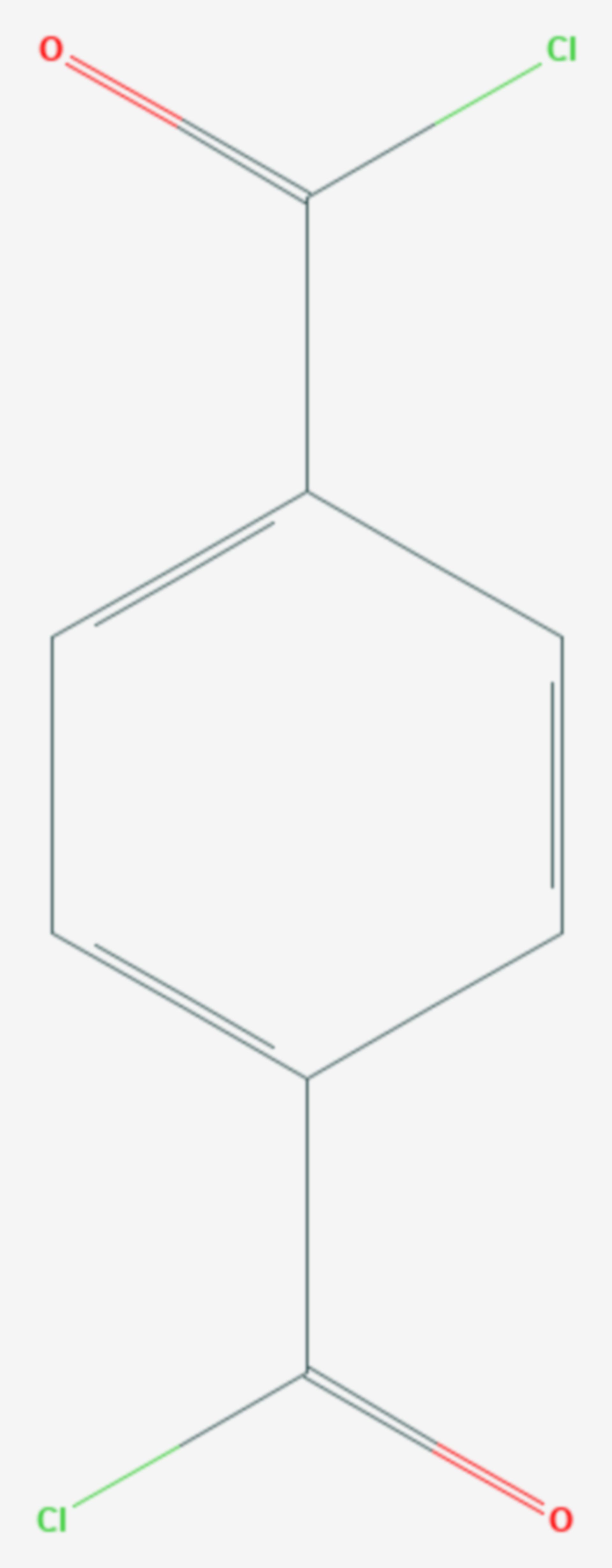 Terephthalsäuredichlorid (Strukturformel)