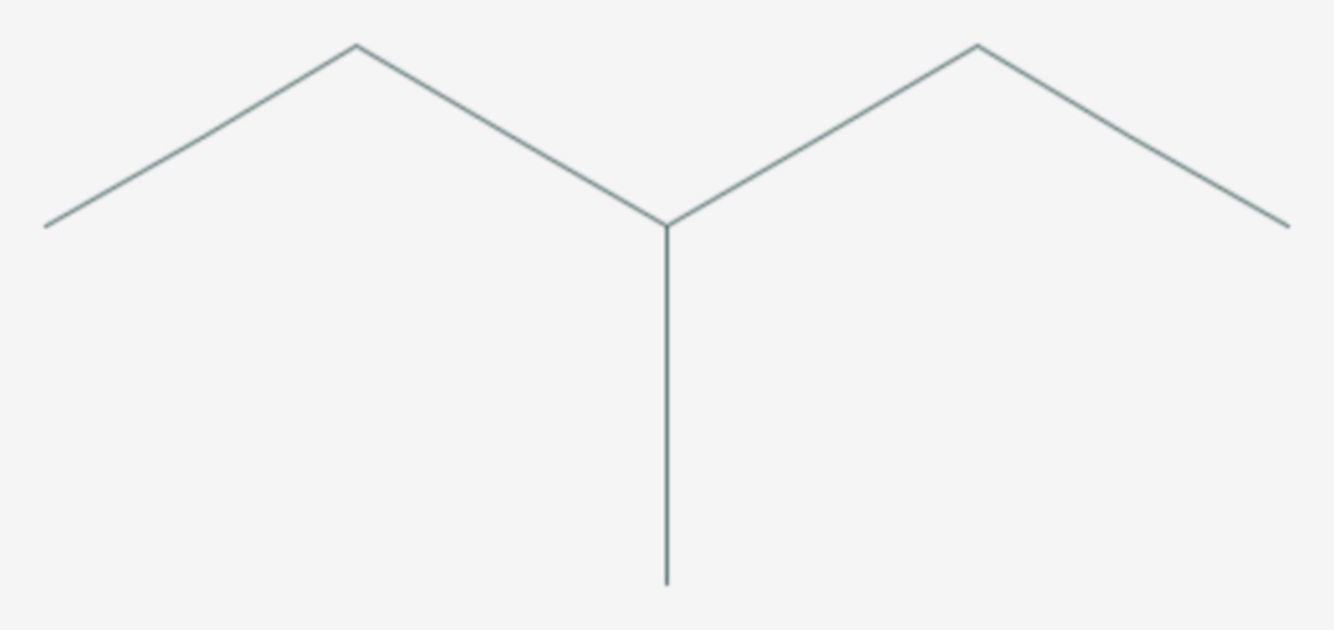 3-Methylpentan (Strukturformel)