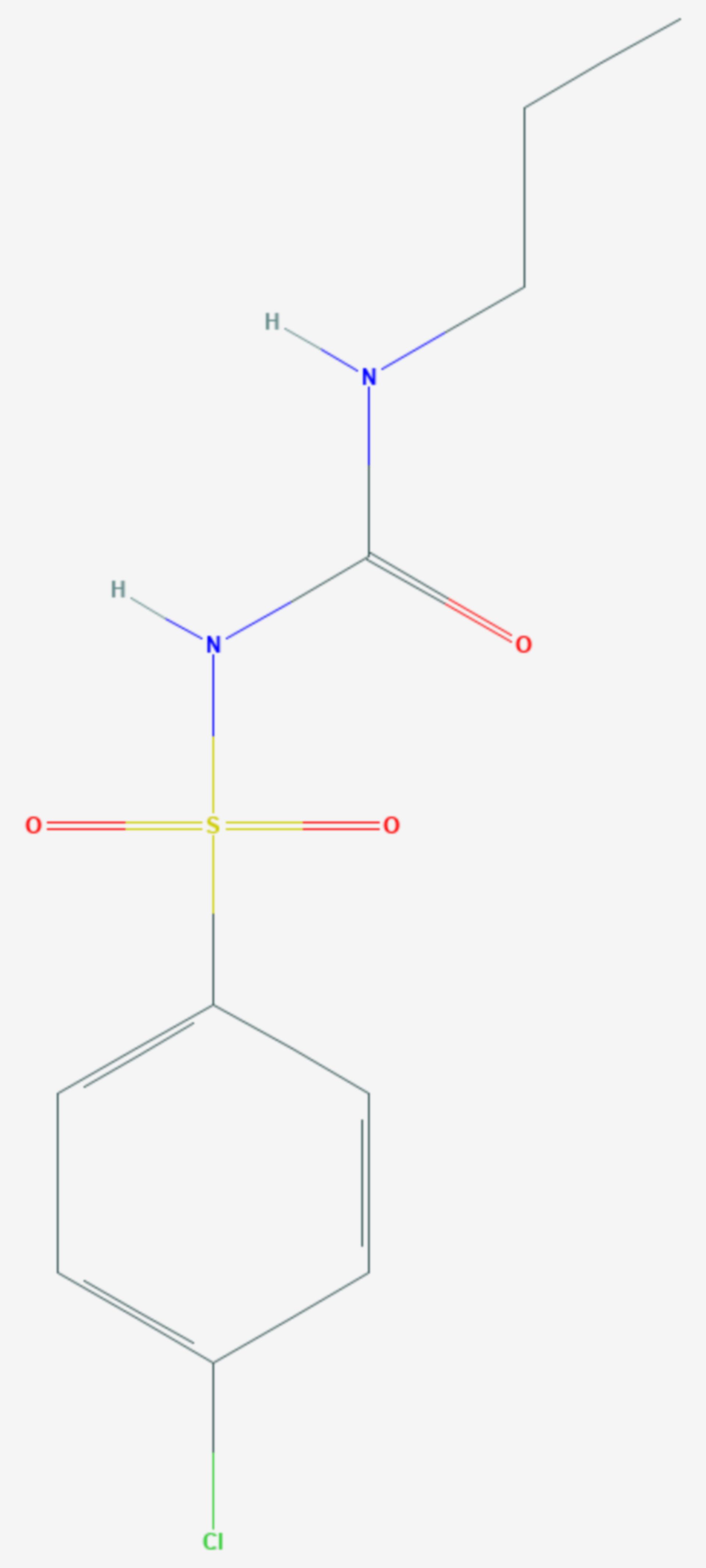 Chlorpropamid (Strukturformel)