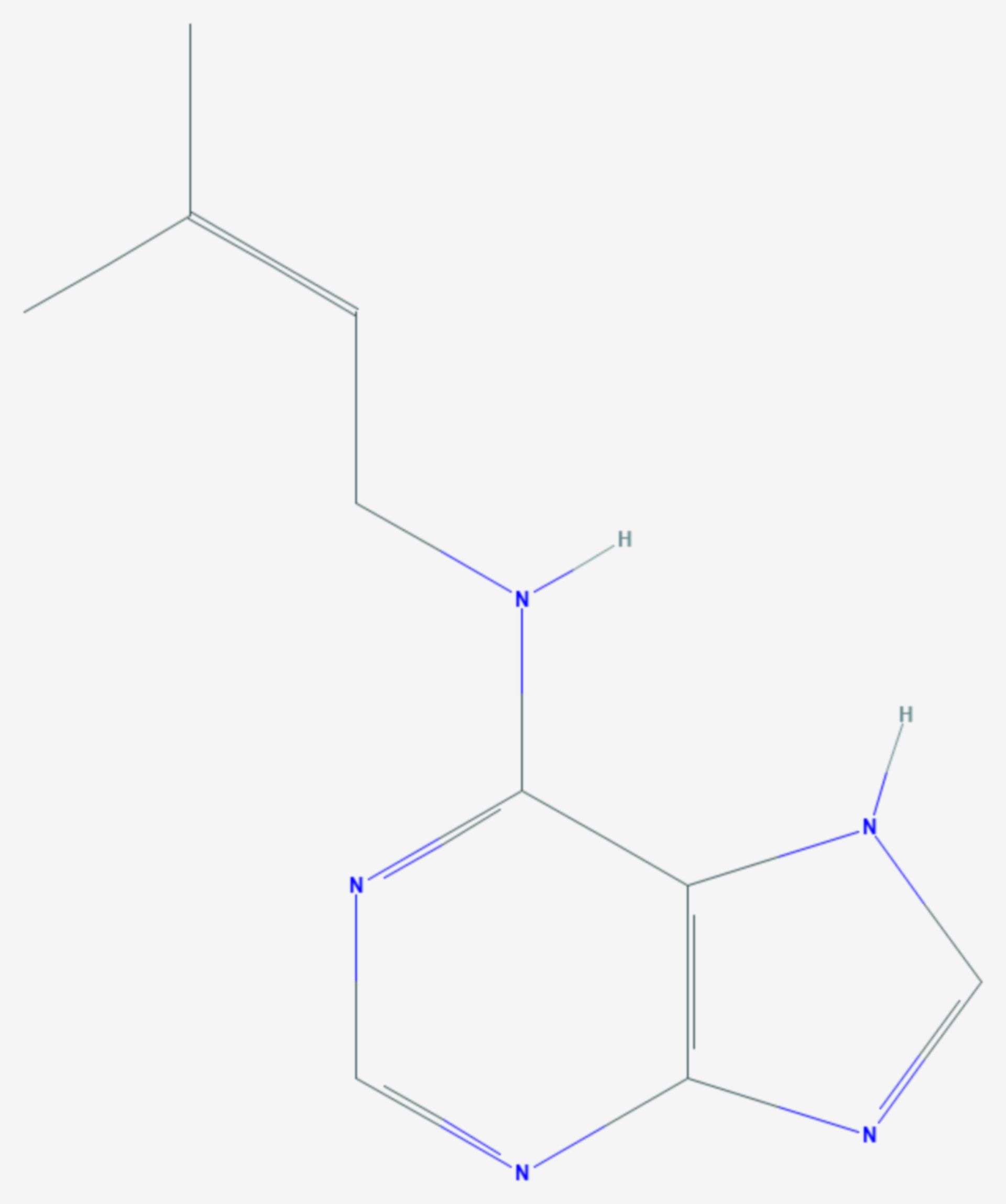 N6-Isopentenyladenin (Strukturformel)