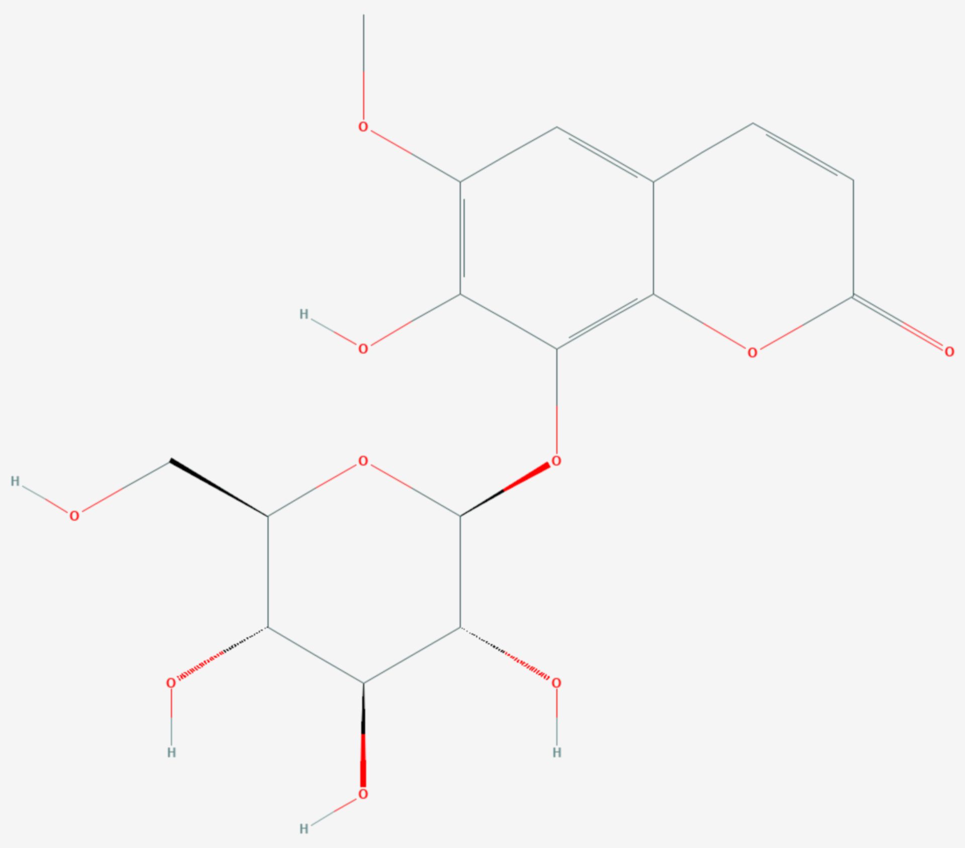 Fraxin (Strukturformel)