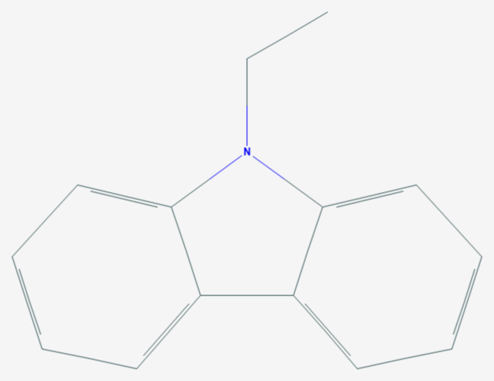 N-Ethylcarbazol (Strukturformel)