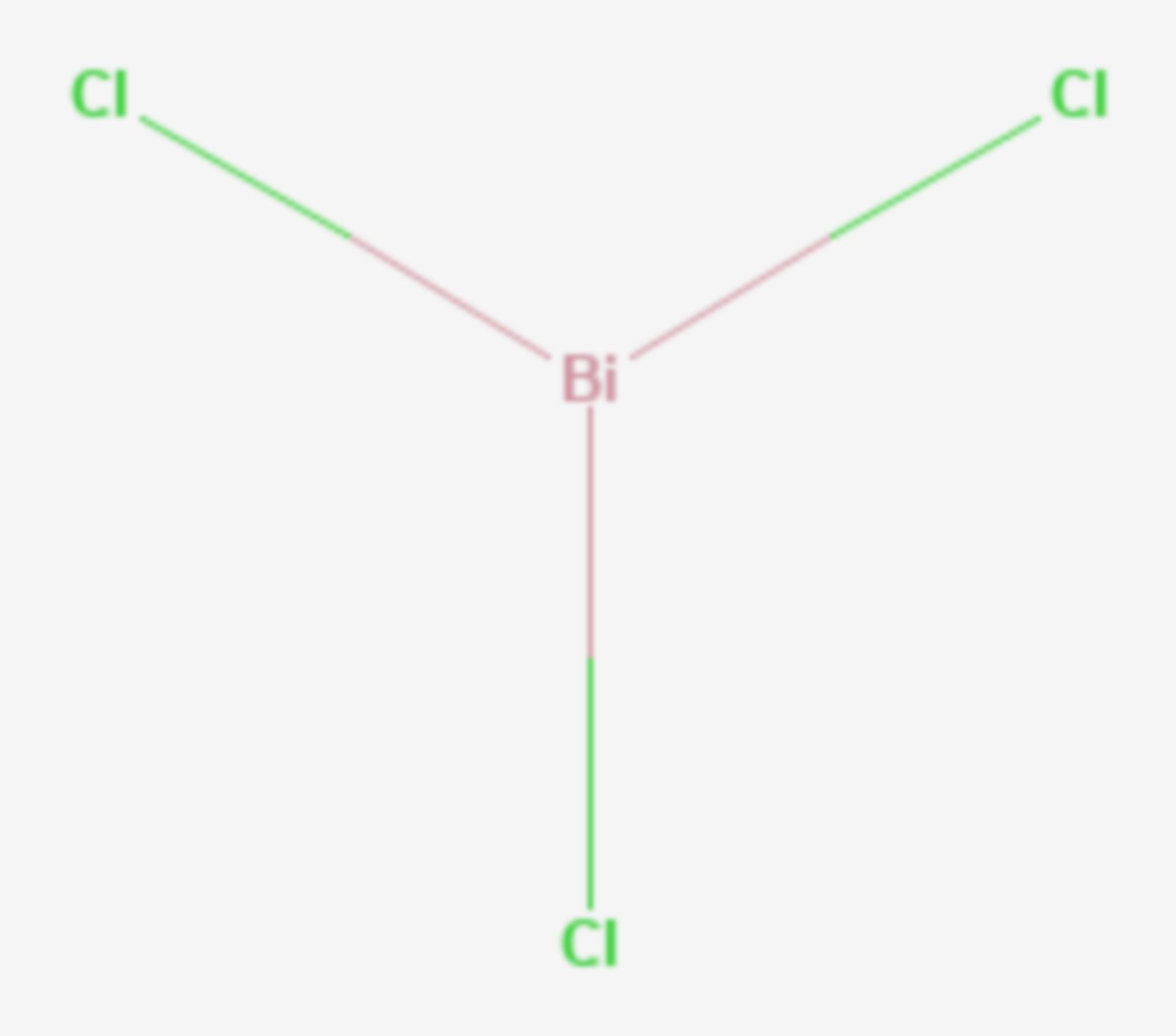 Bismut(III)-chlorid (Strukturformel)