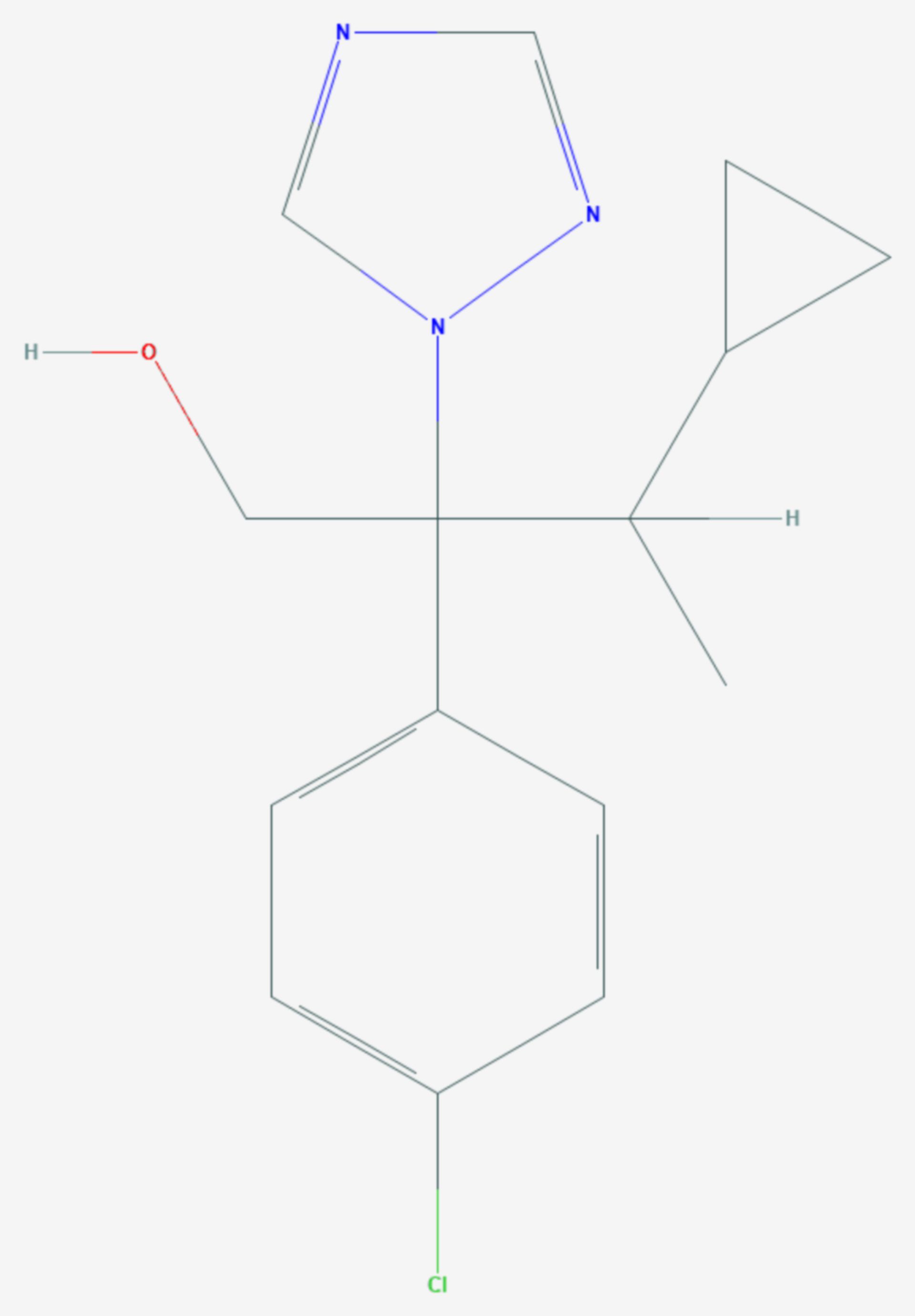 Cyproconazol (Strukturformel)