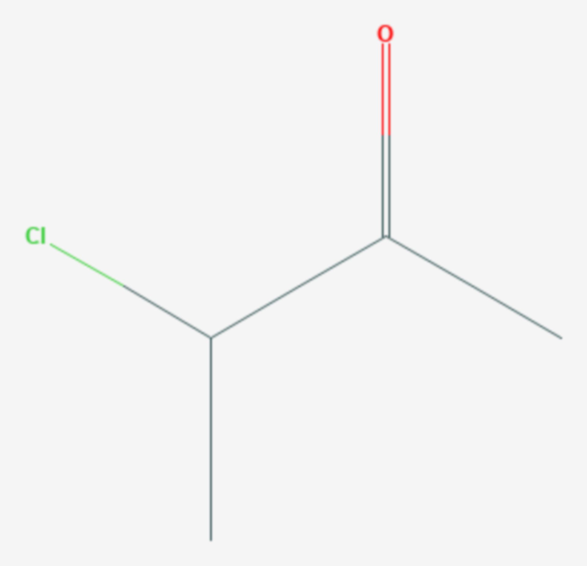 3-Chlorbutan-2-on (Strukturformel)