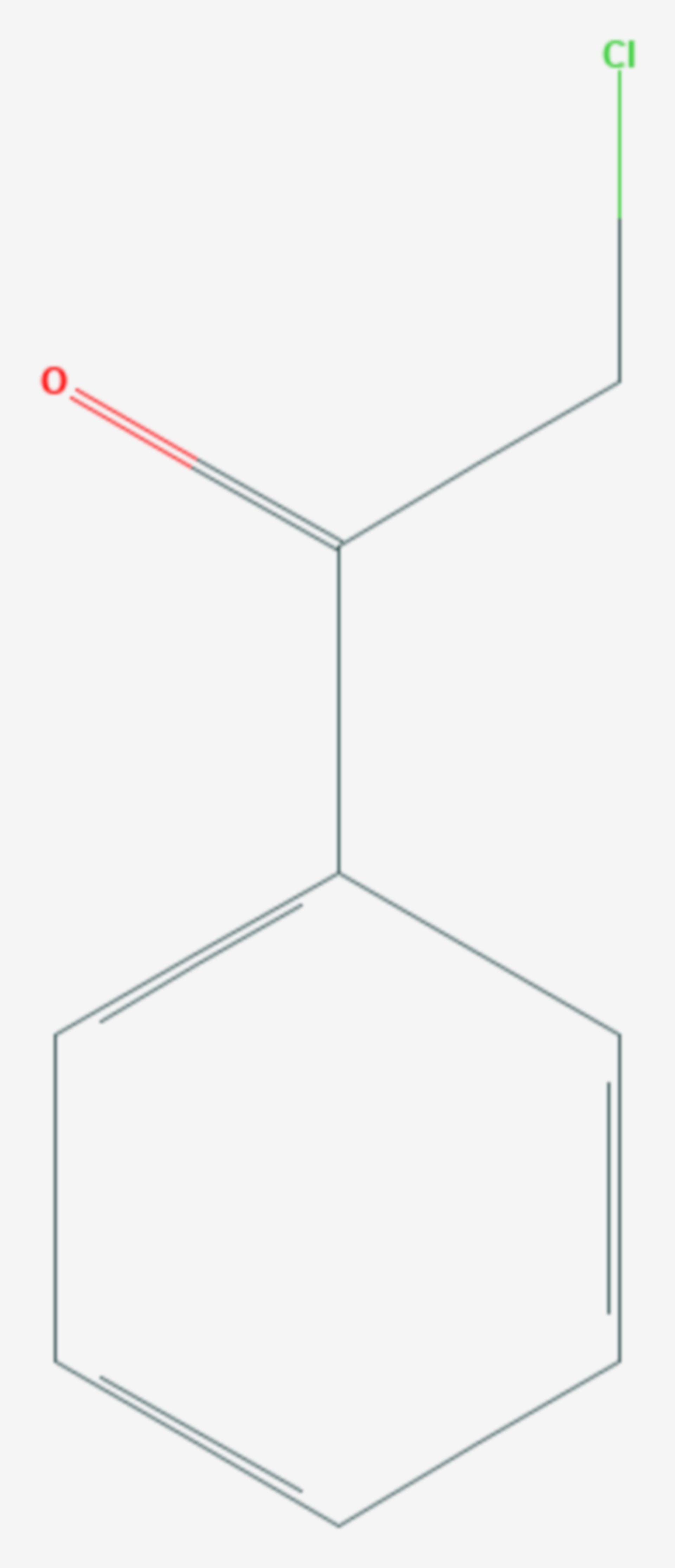 Ω-Chloracetophenon (Strukturformel)