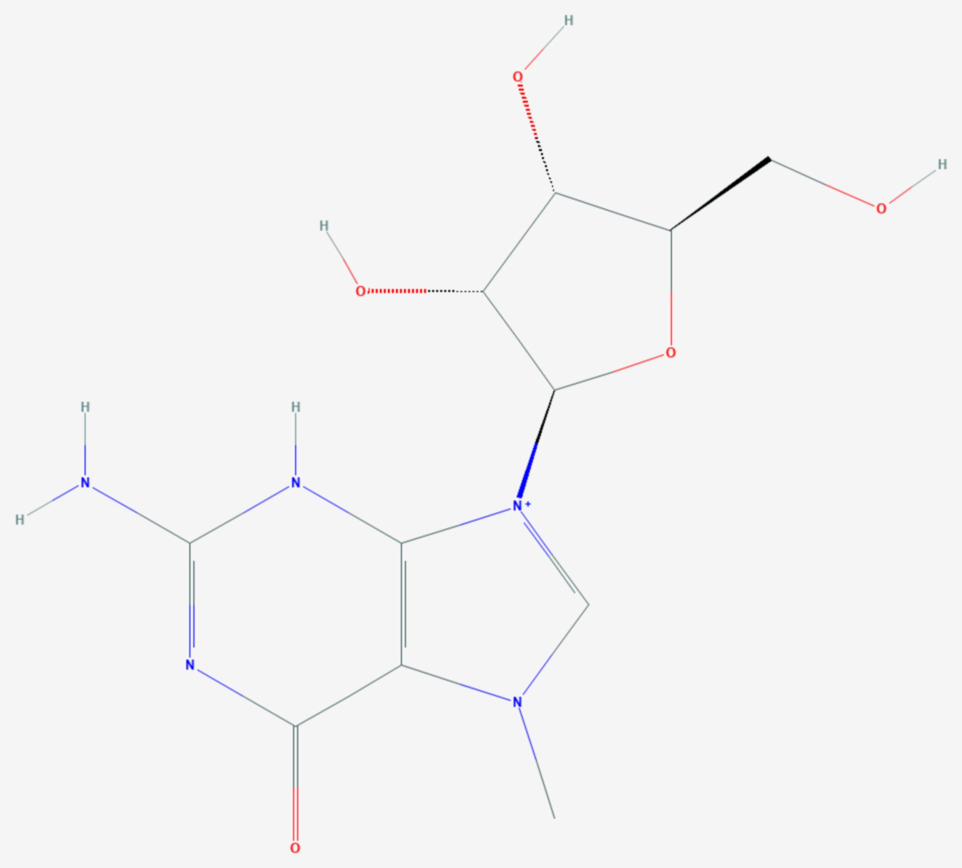 7-Methylguanosin (Strukturformel)