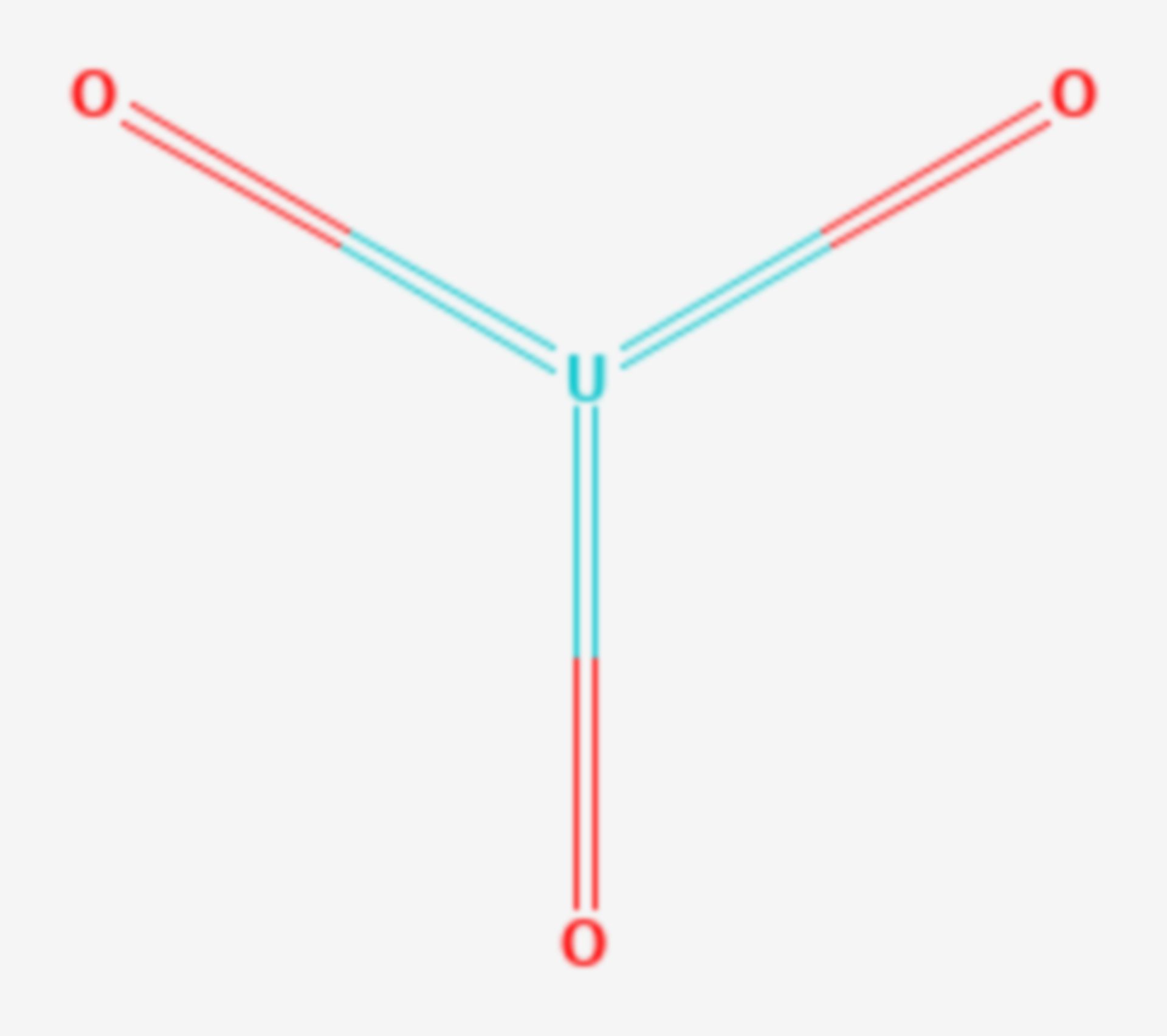 Uran(VI)-oxid (Strukturformel)