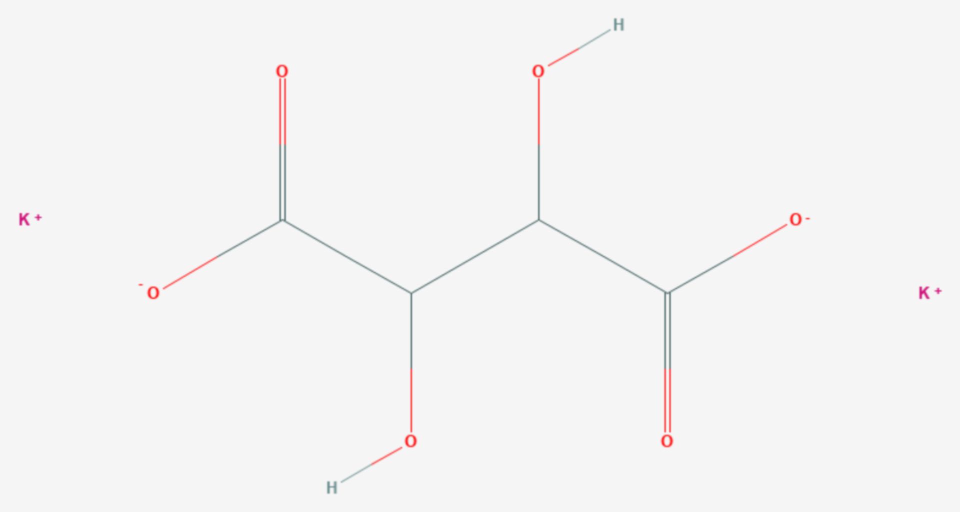 Kaliumtartrat (Strukturformel)
