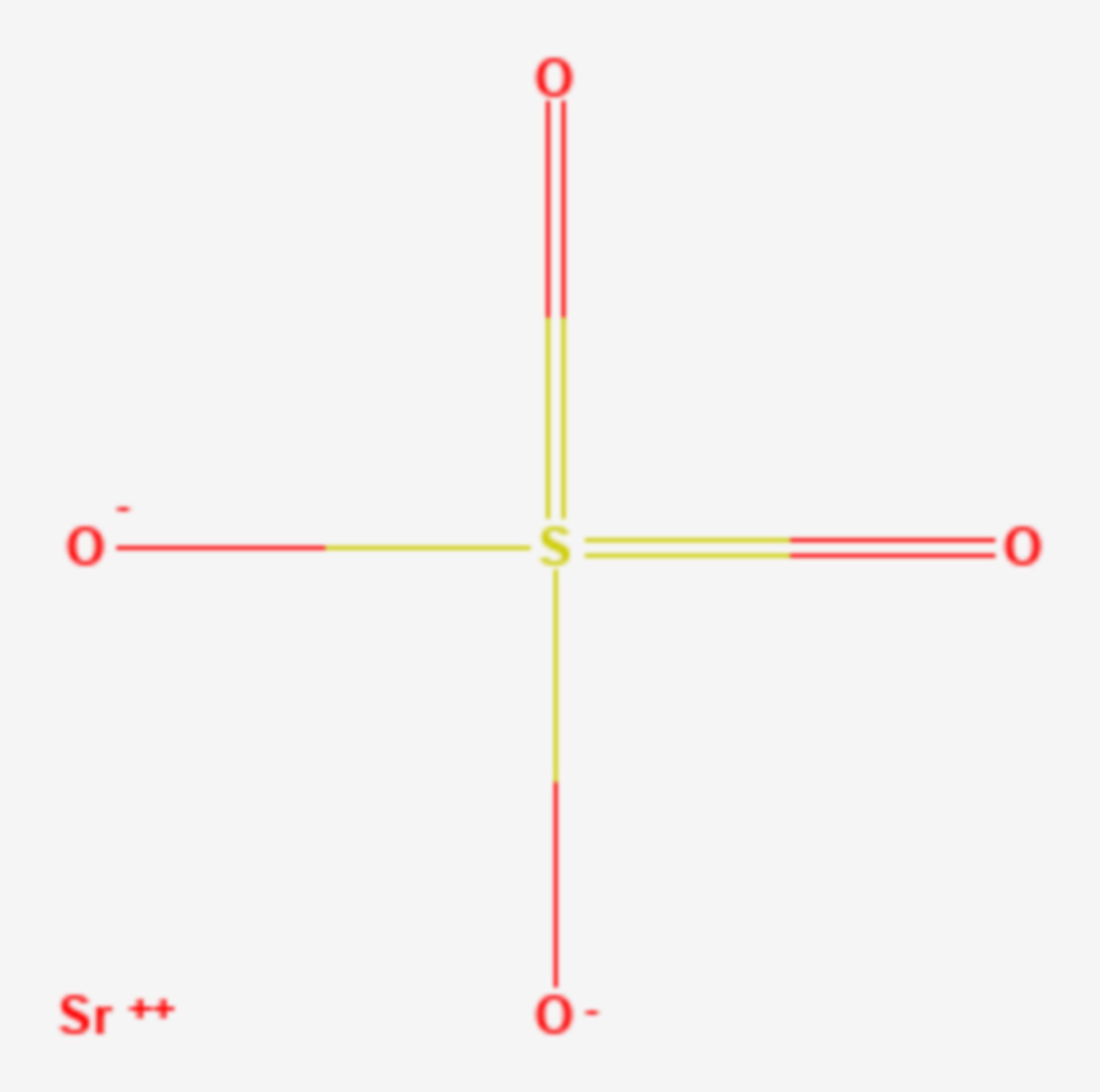 Strontiumsulfat (Strukturformel)