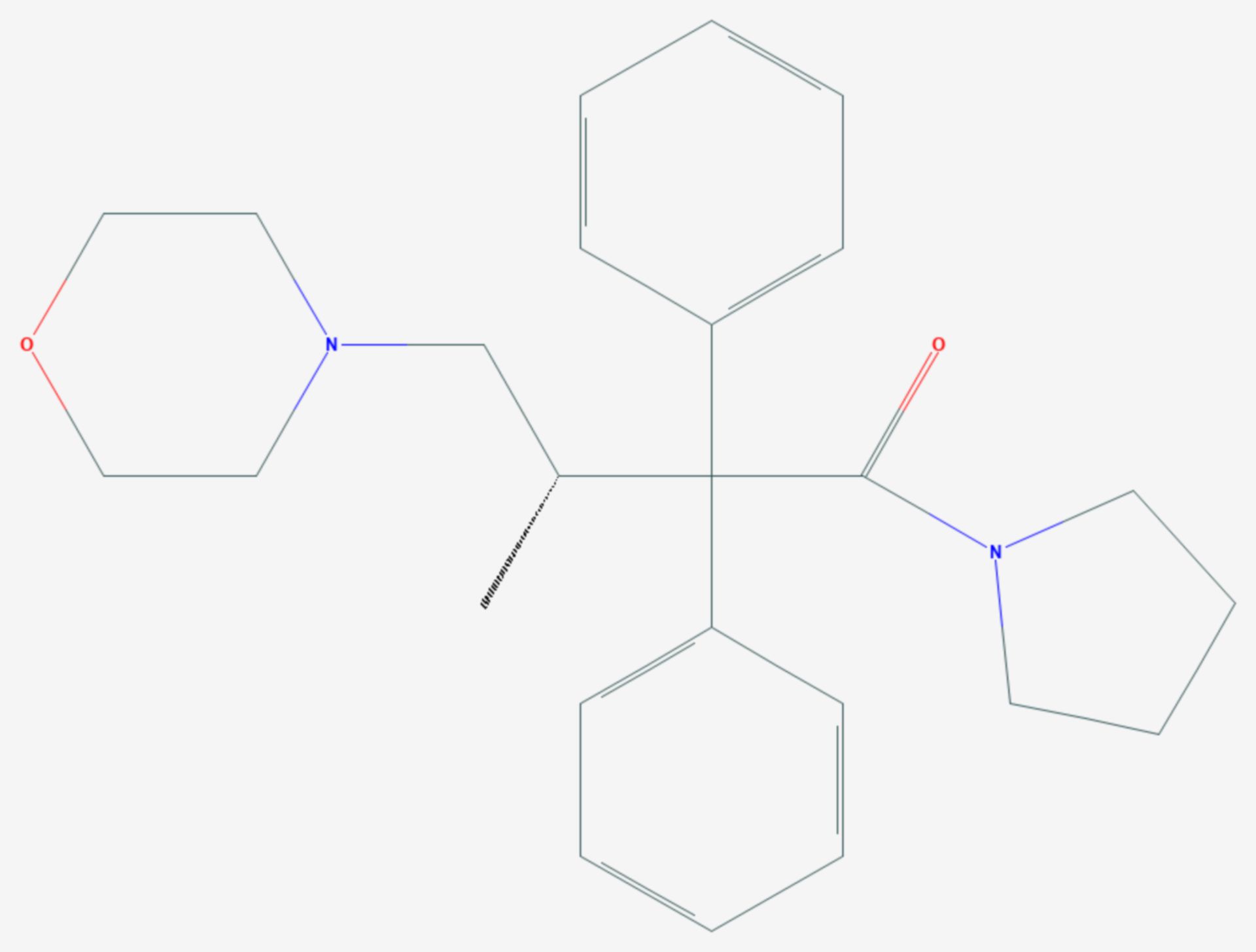 Dextromoramid (Strukturformel)