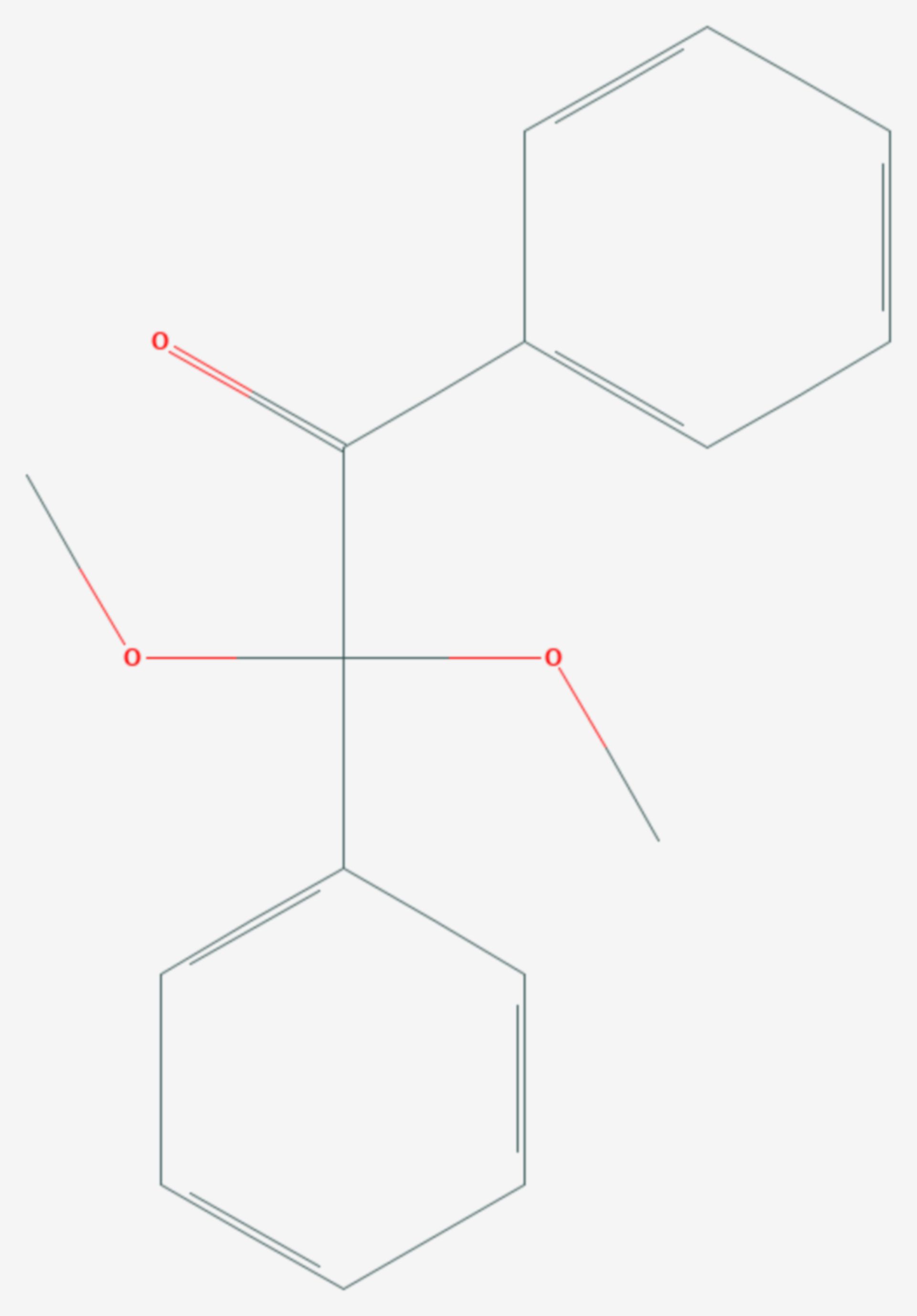 Benzildimethylketal (Strukturformel)