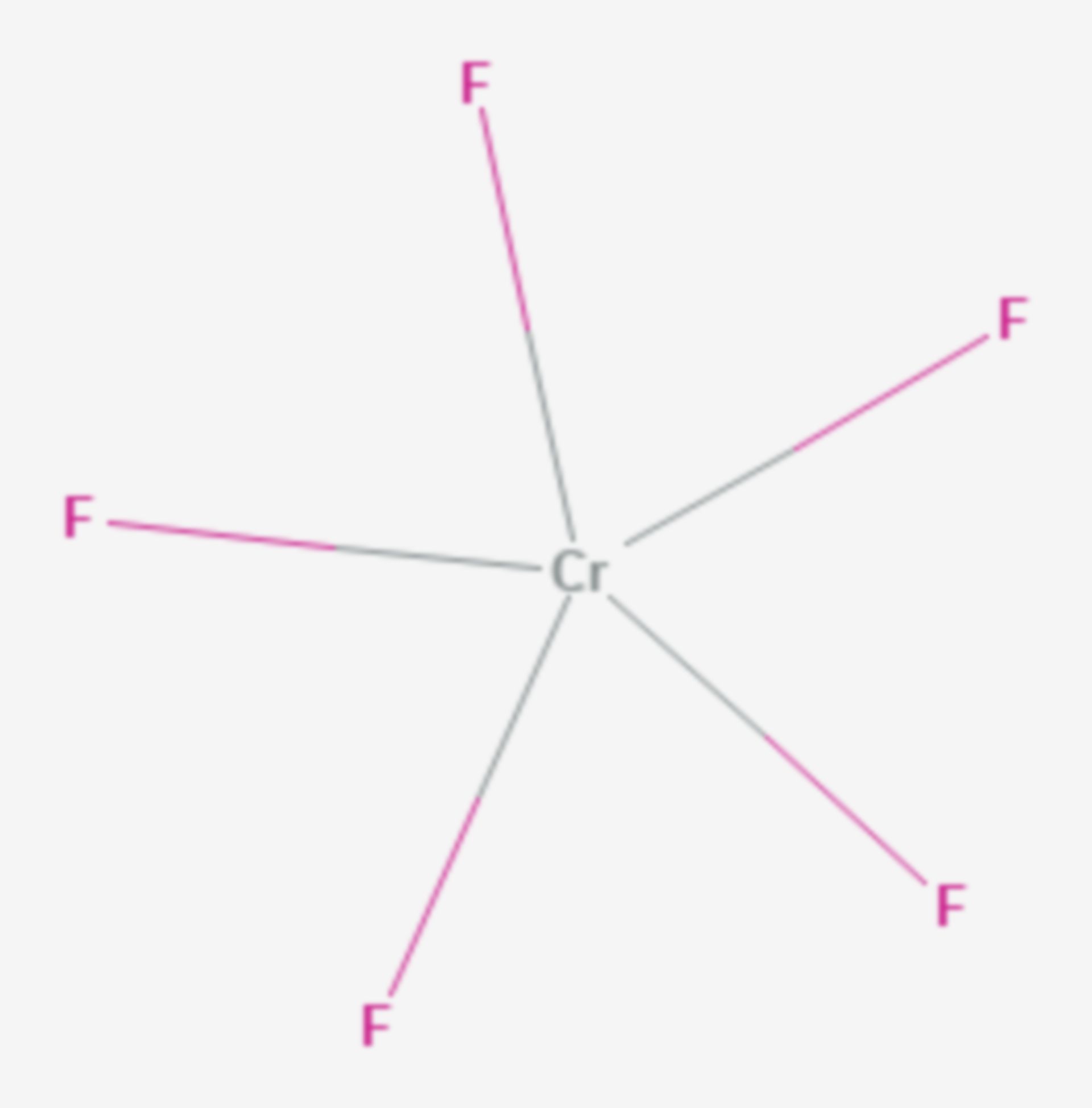Chrom(V)-fluorid (Strukturformel)