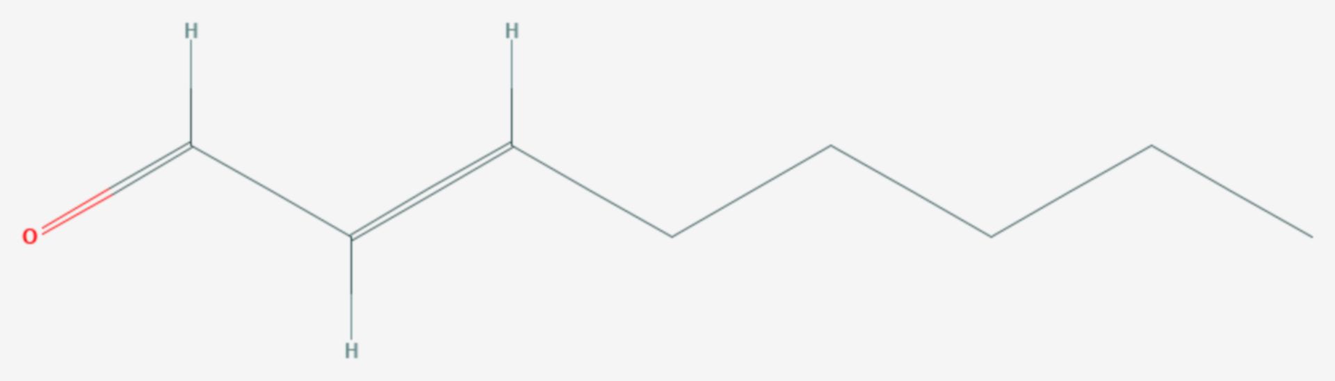 Trans-2-Octenal (Strukturformel)