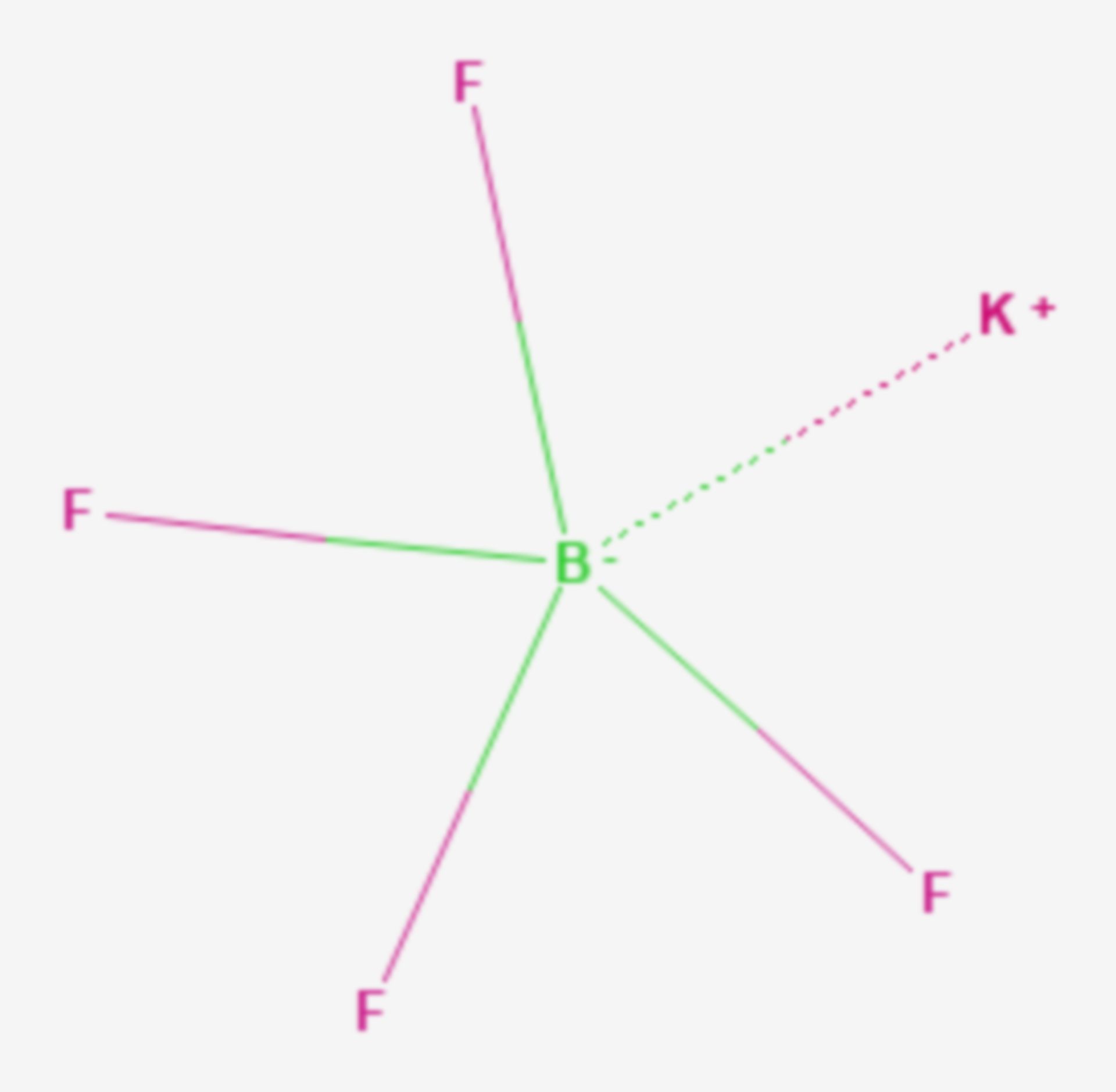 Kaliumtetrafluoroborat (Strukturformel)
