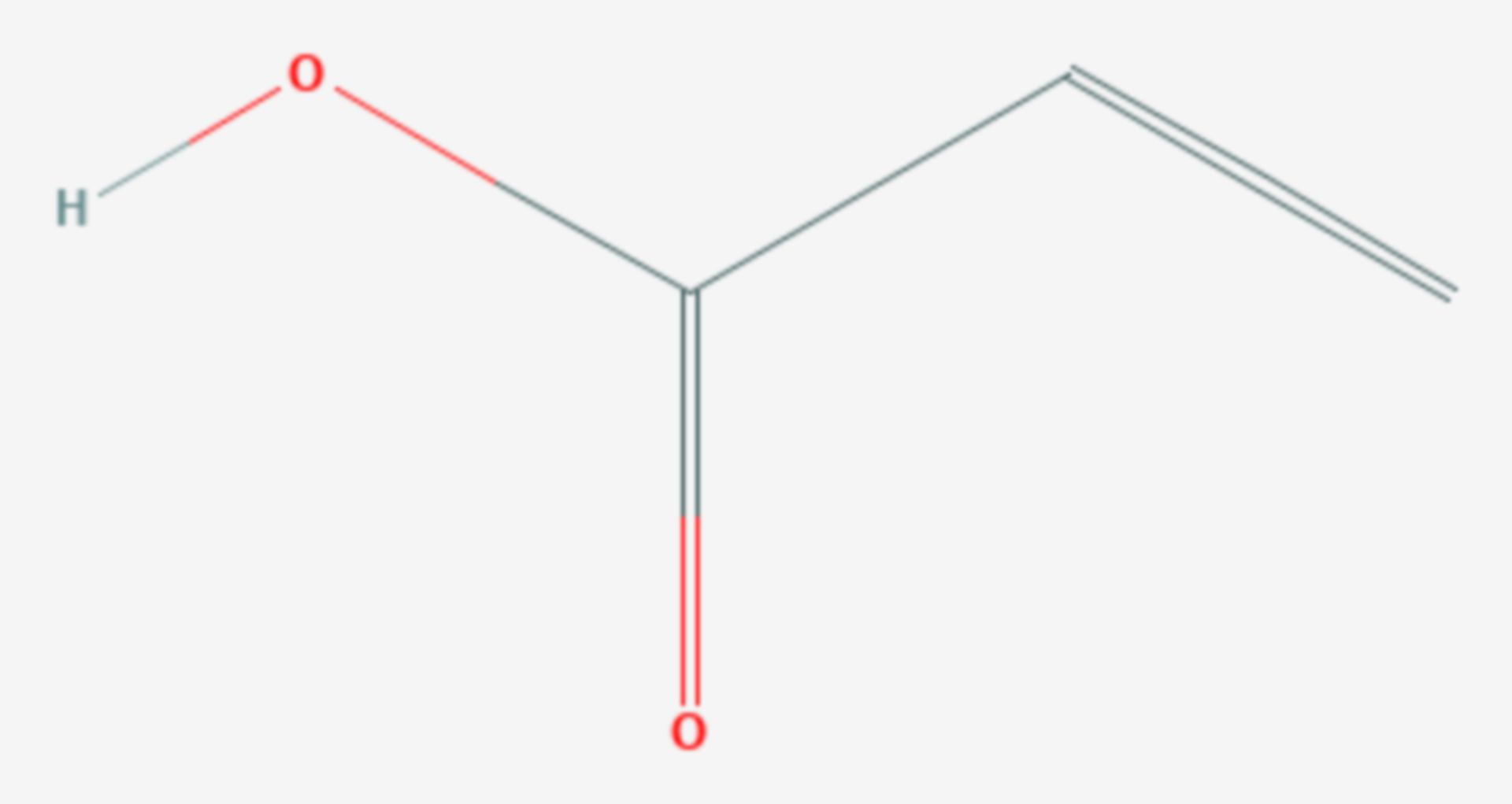 Acrylsäure (Strukturformel)