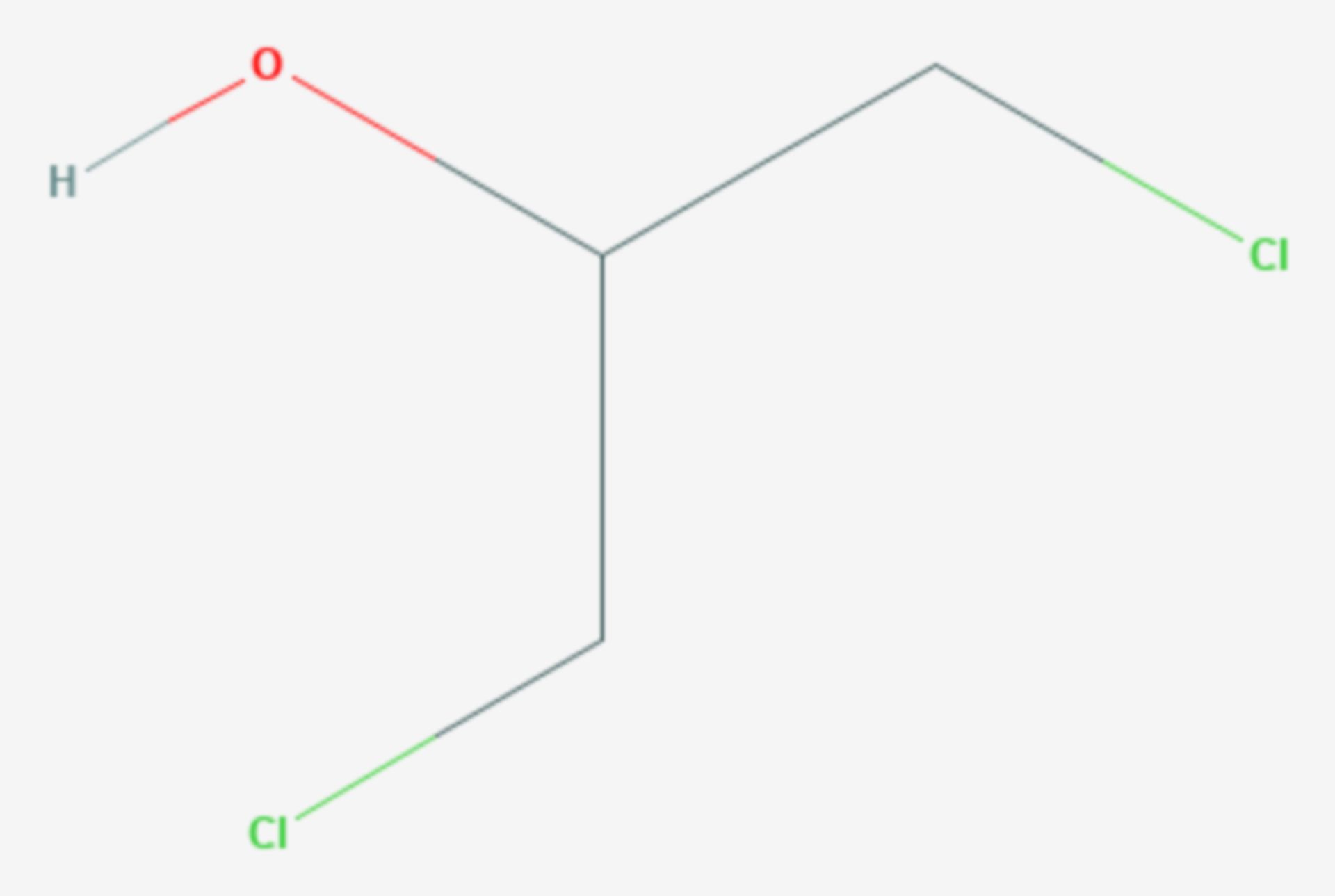 1,3-Dichlor-2-propanol (Strukturformel)