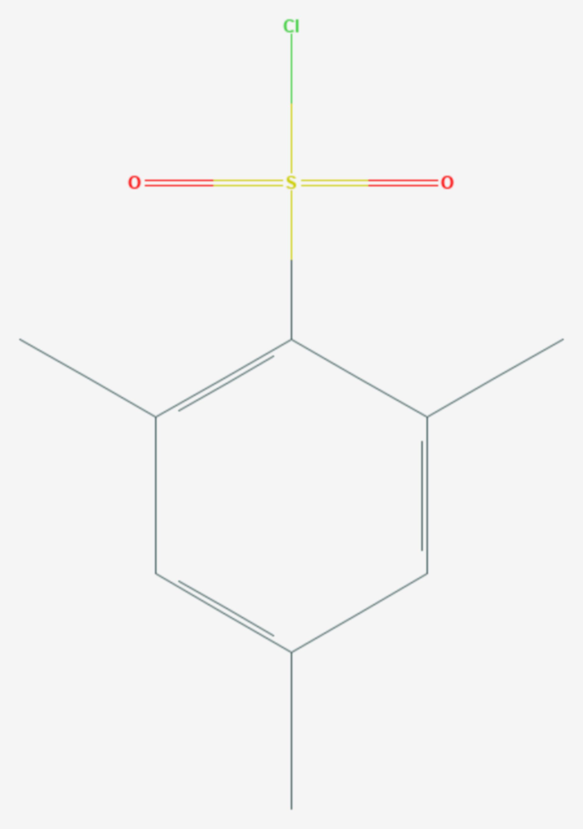 Mesitylensulfochlorid (Strukturformel)