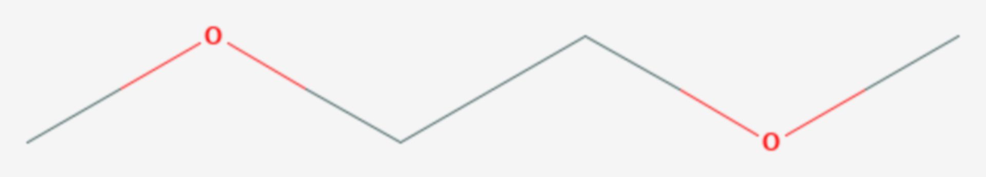 Ethylenglycoldimethylether (Strukturformel)