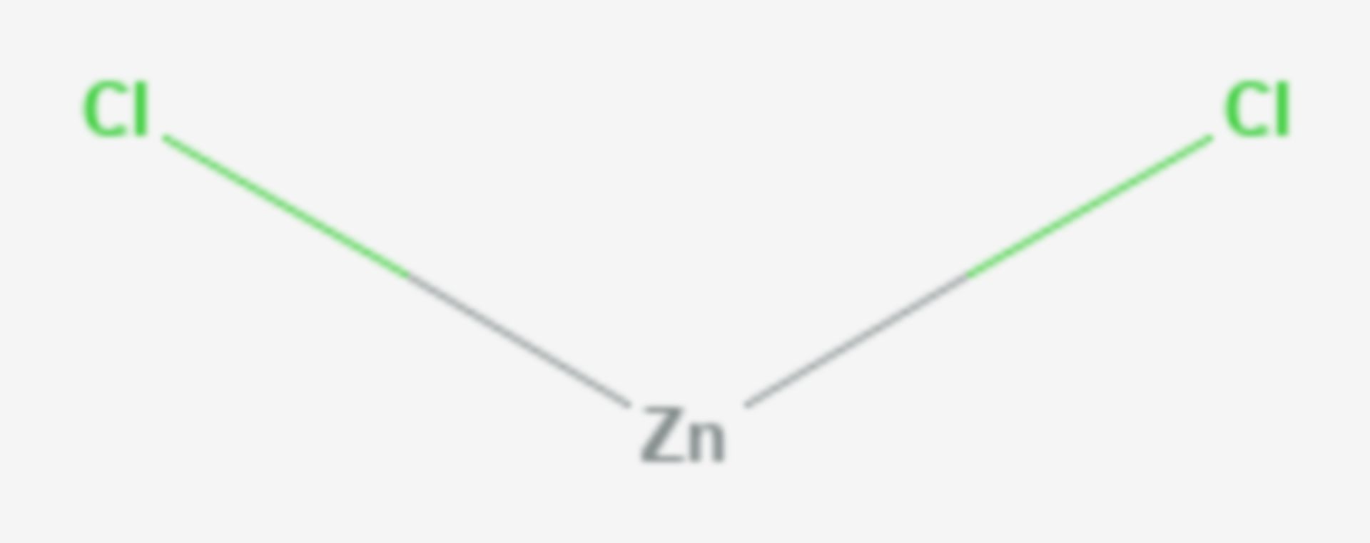 Zinkchlorid (Strukturformel)