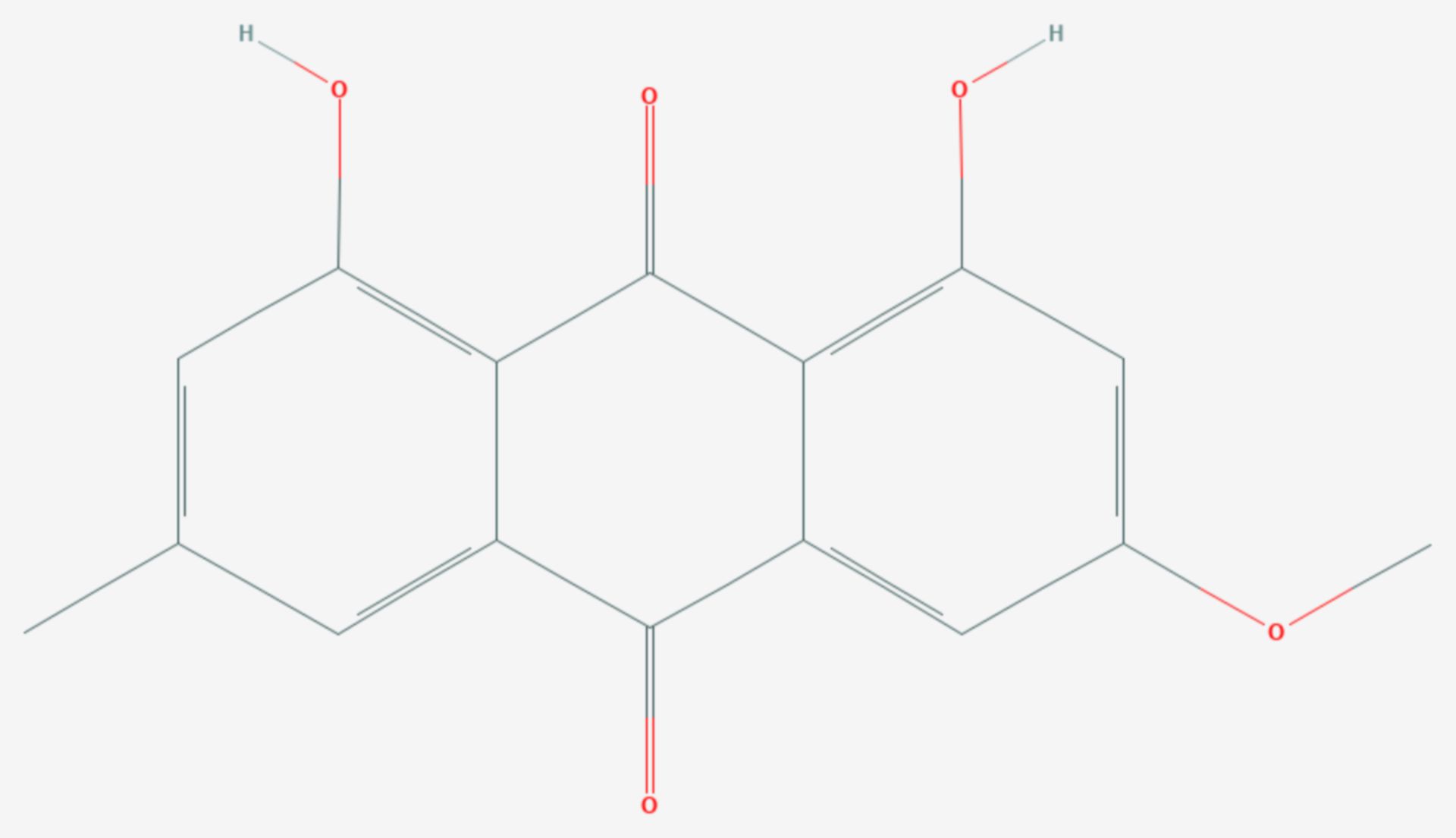 Parietin (Strukturformel)