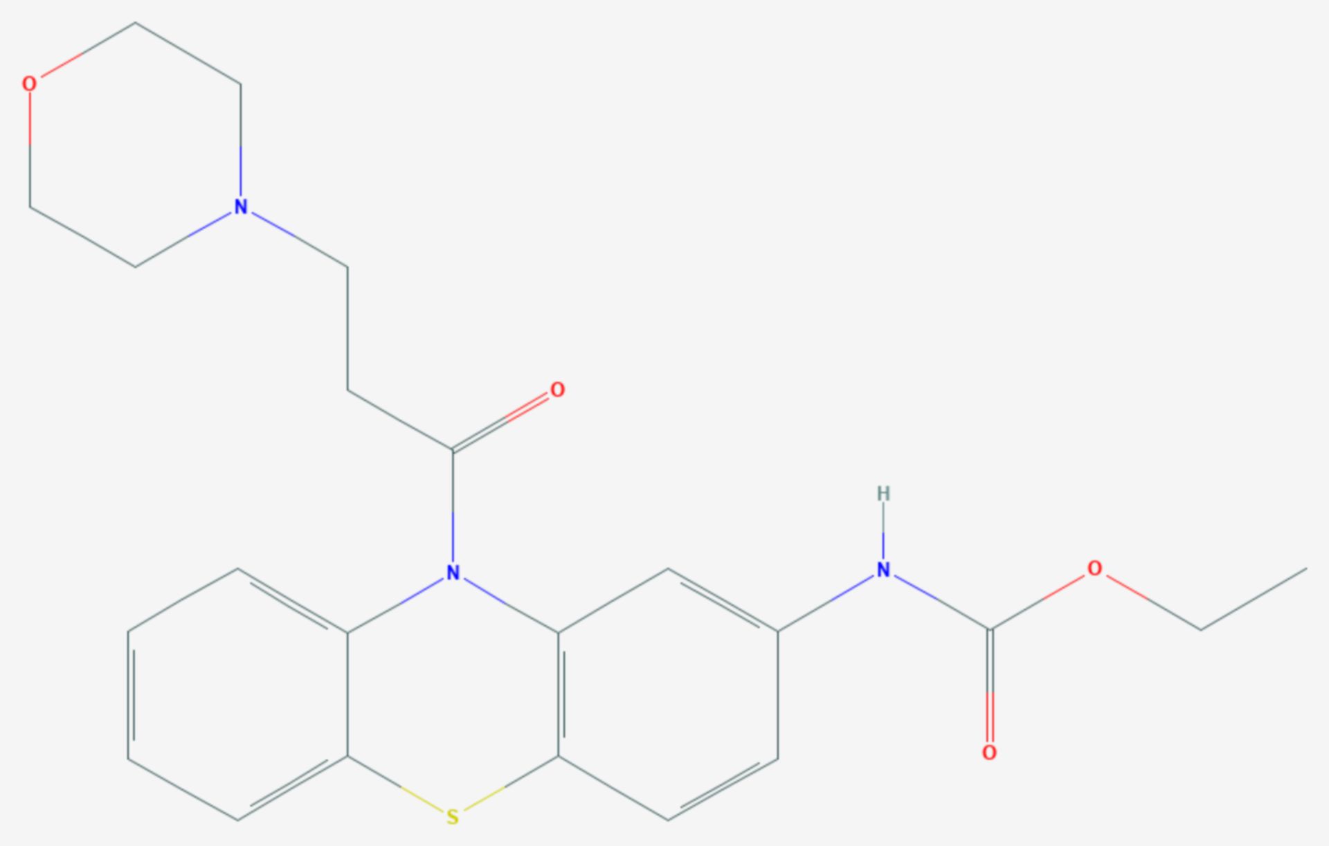Moricizin (Strukturformel)