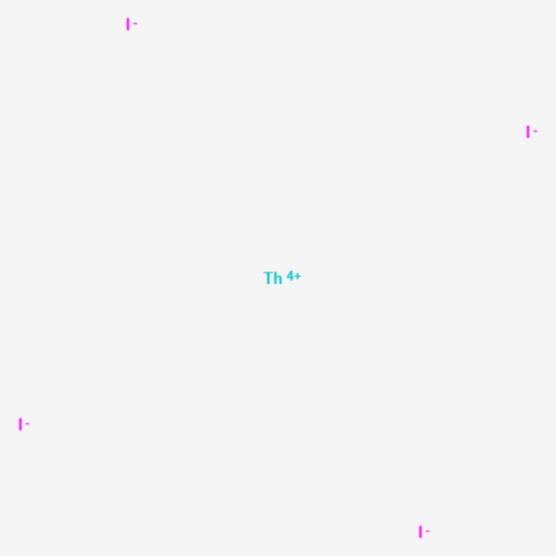 Thorium(IV)-iodid (Strukturformel)