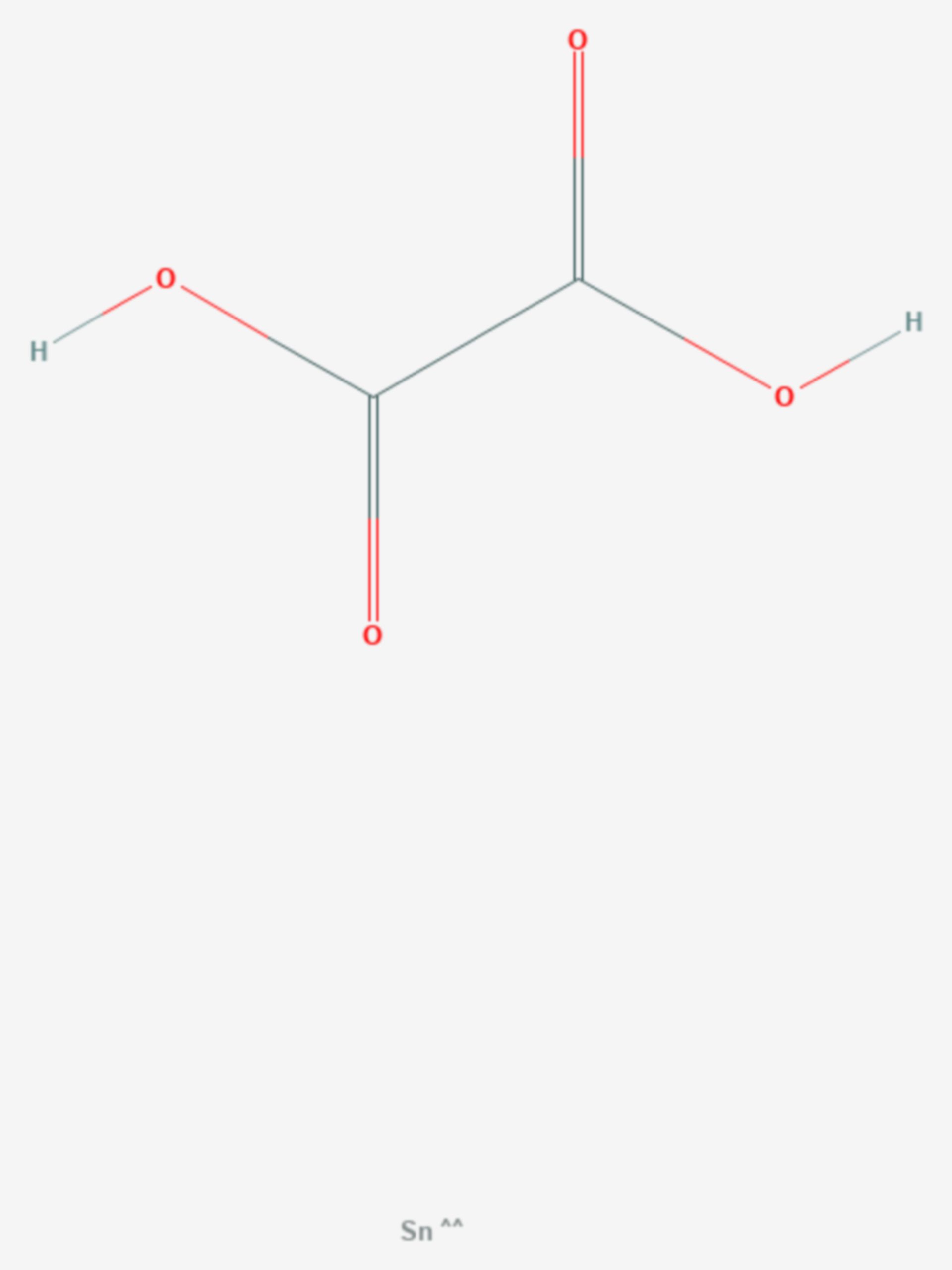 Zinn(II)-oxalat (Strukturformel)