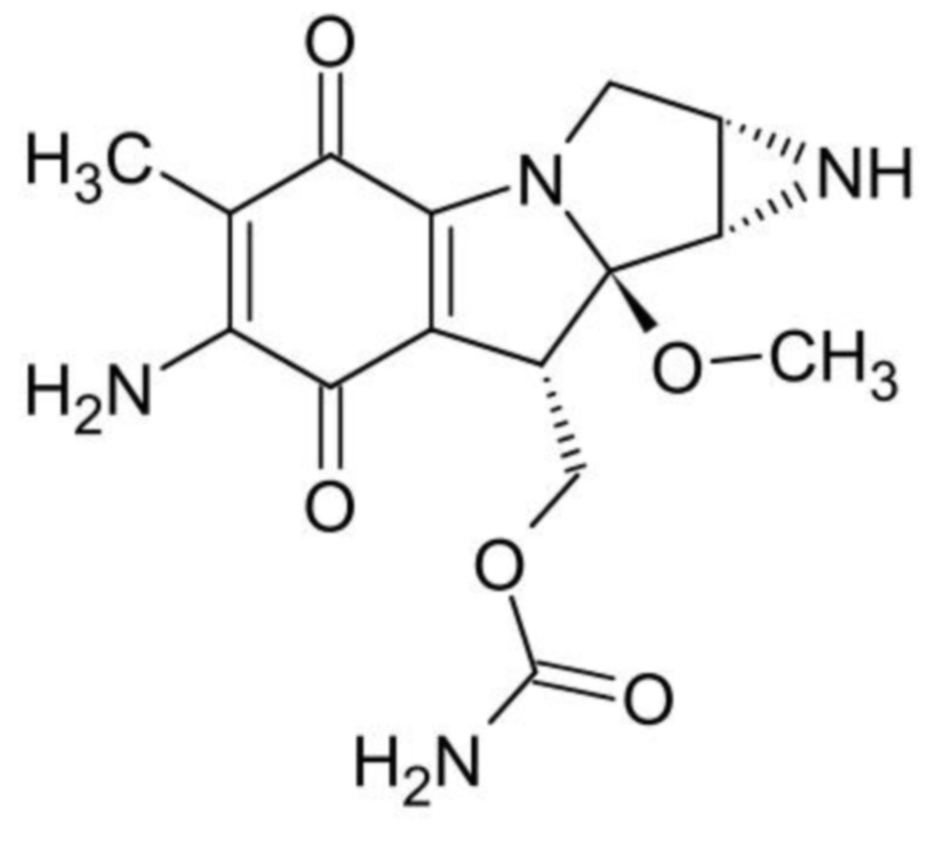 Mitomycin C, Strukturformel
