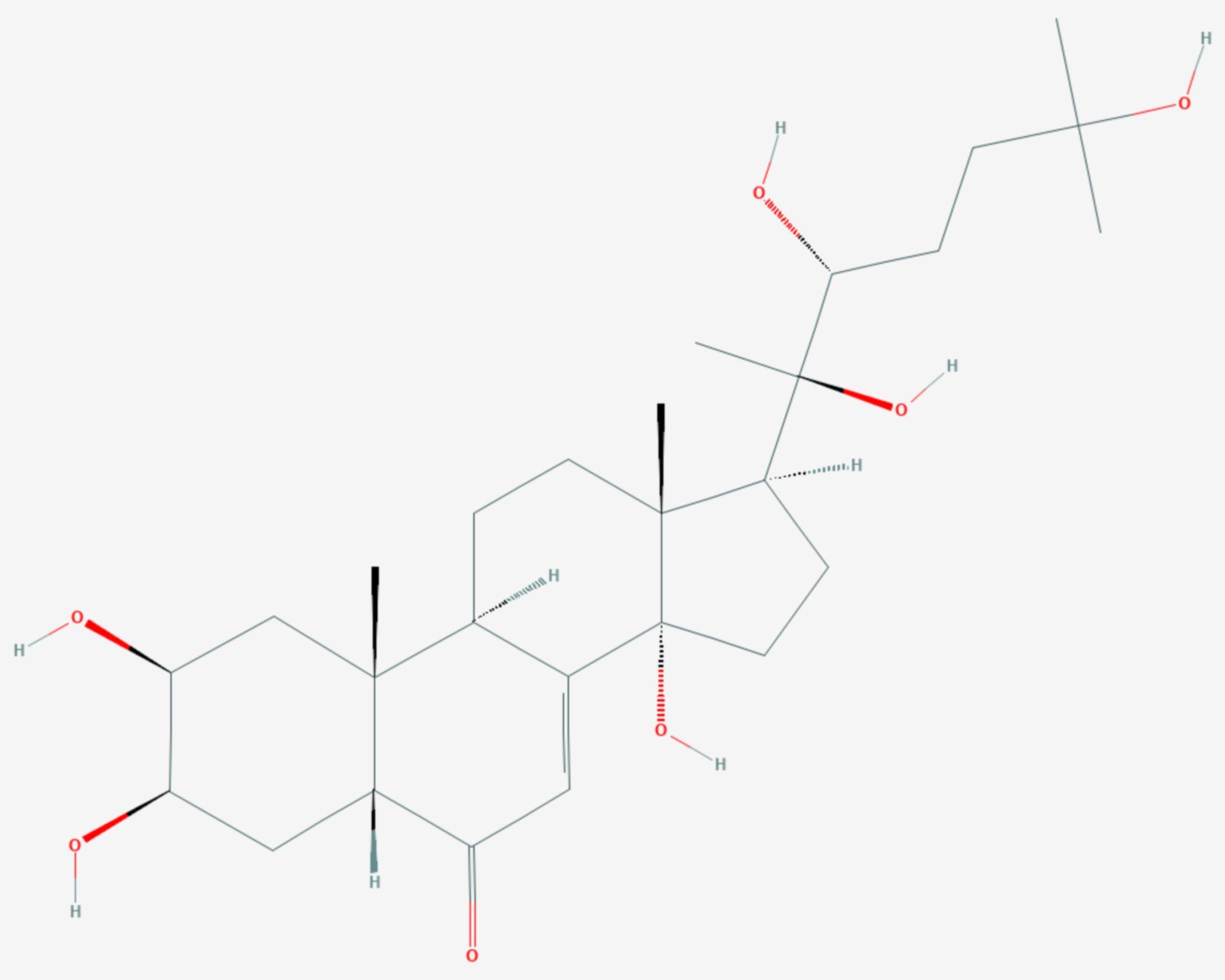 Ecdysteron (Strukturformel)