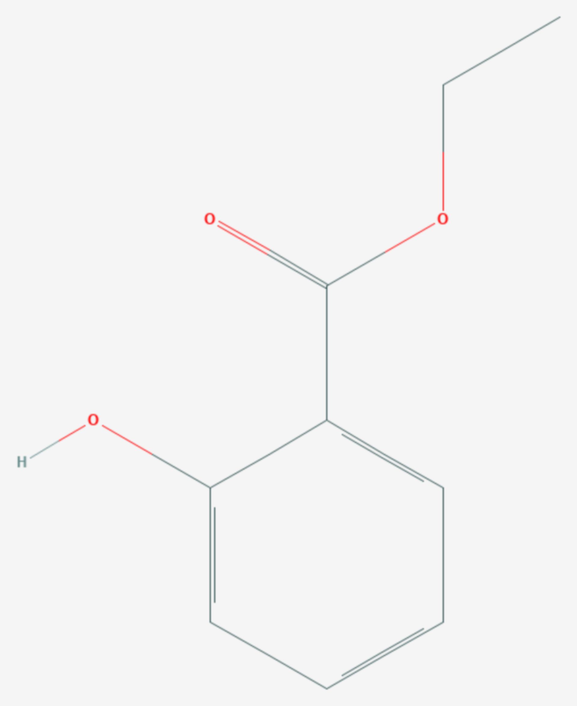 Salicylsäureethylester (Strukturformel)