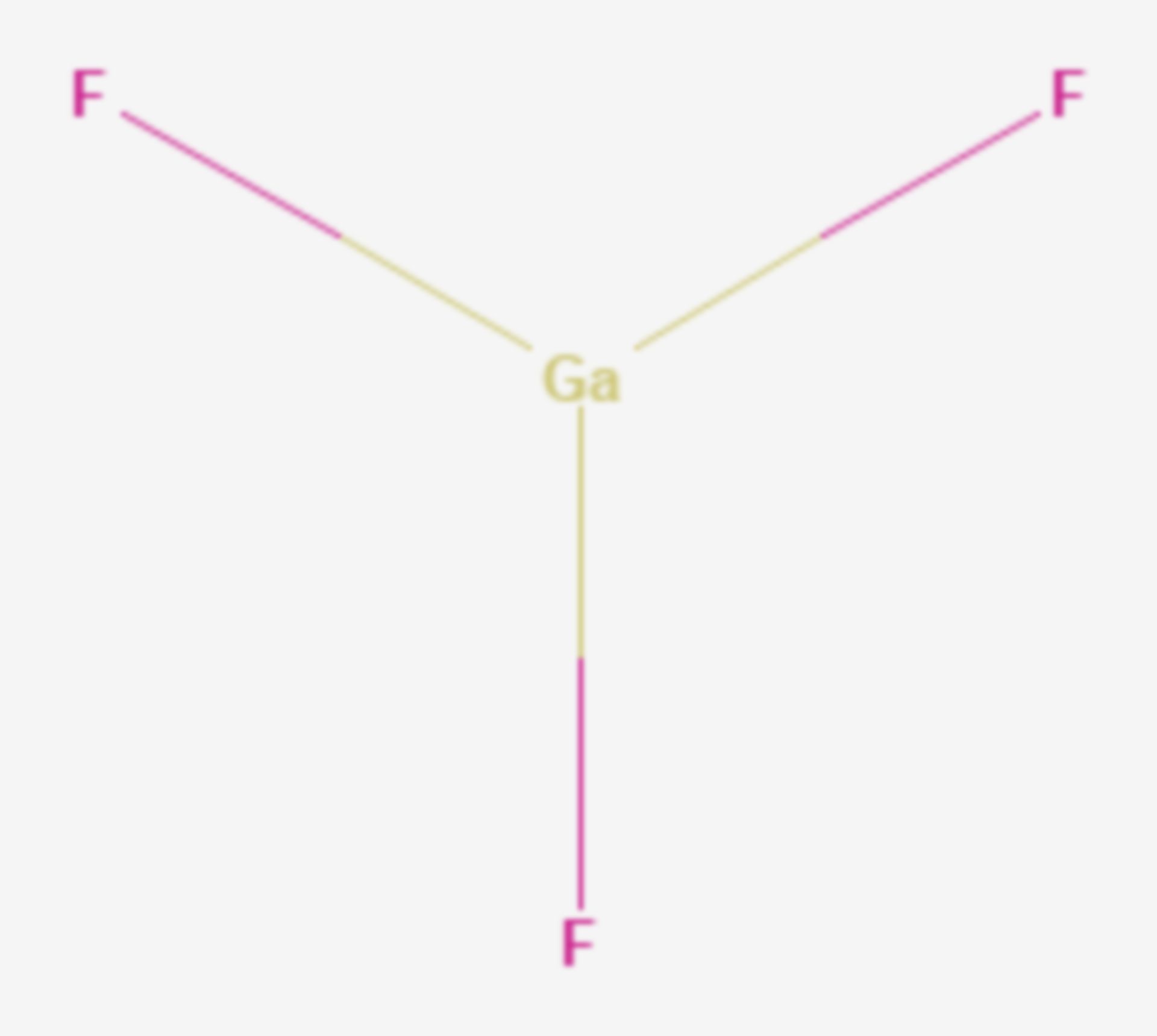 Gallium(III)-fluorid (Strukturformel)