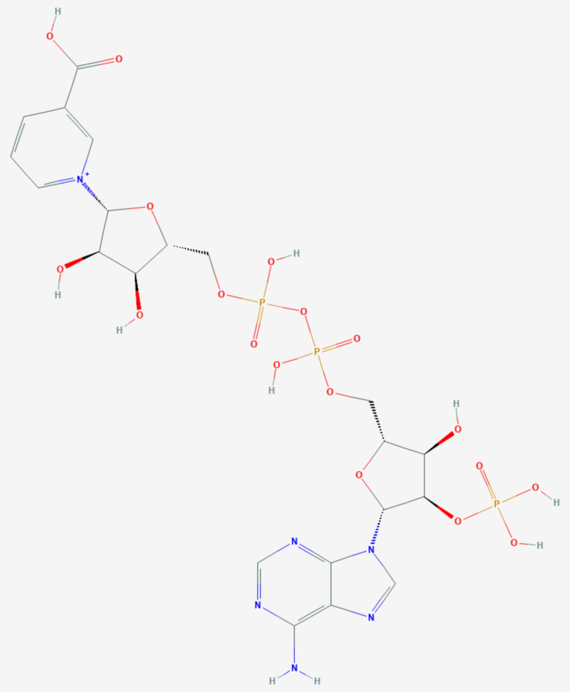 Nicotinsäureadenindinukleotidphosphat (Strukturformel)