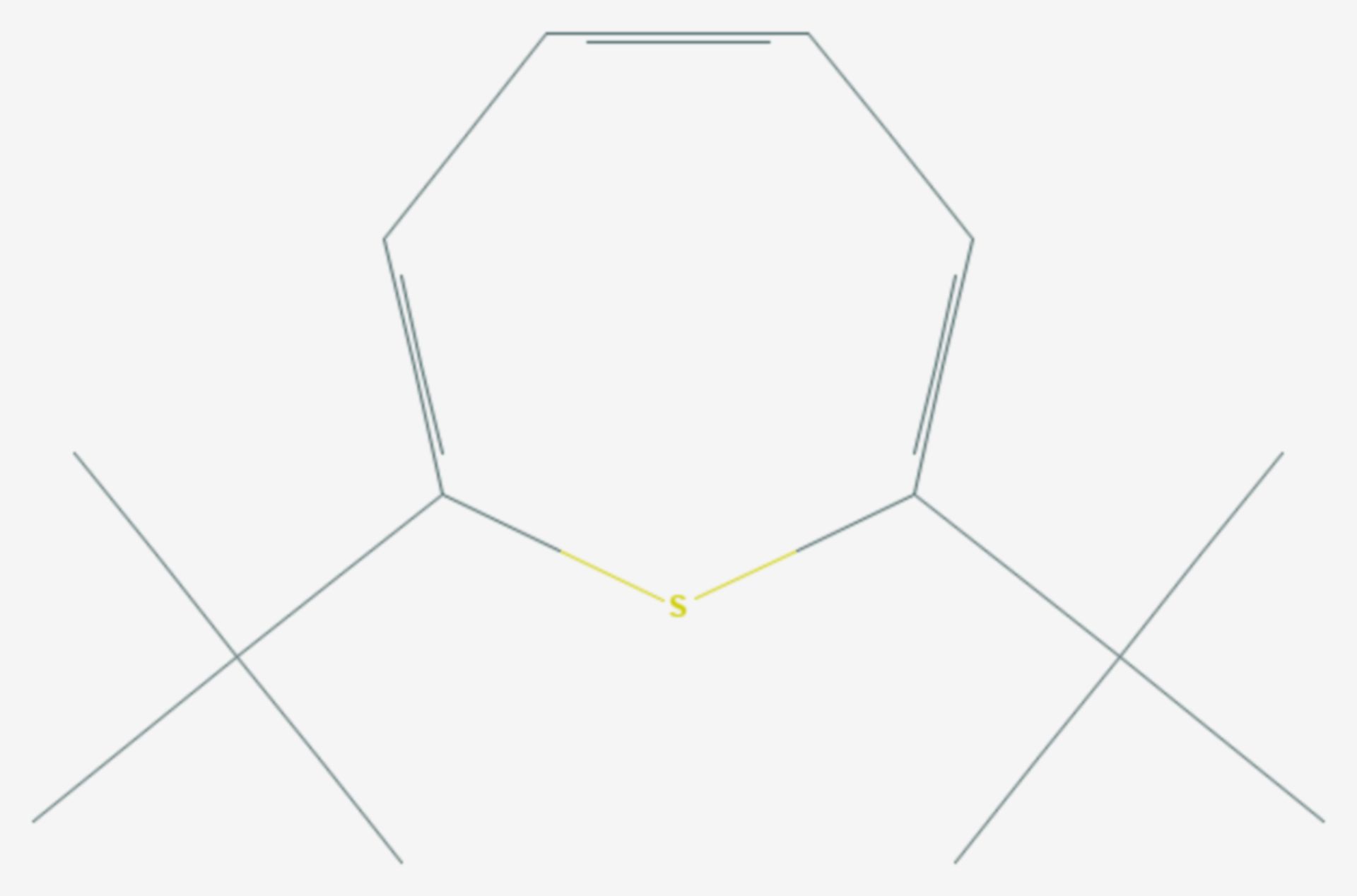 2,7-Di-tert-butylthiepin (Strukturformel)