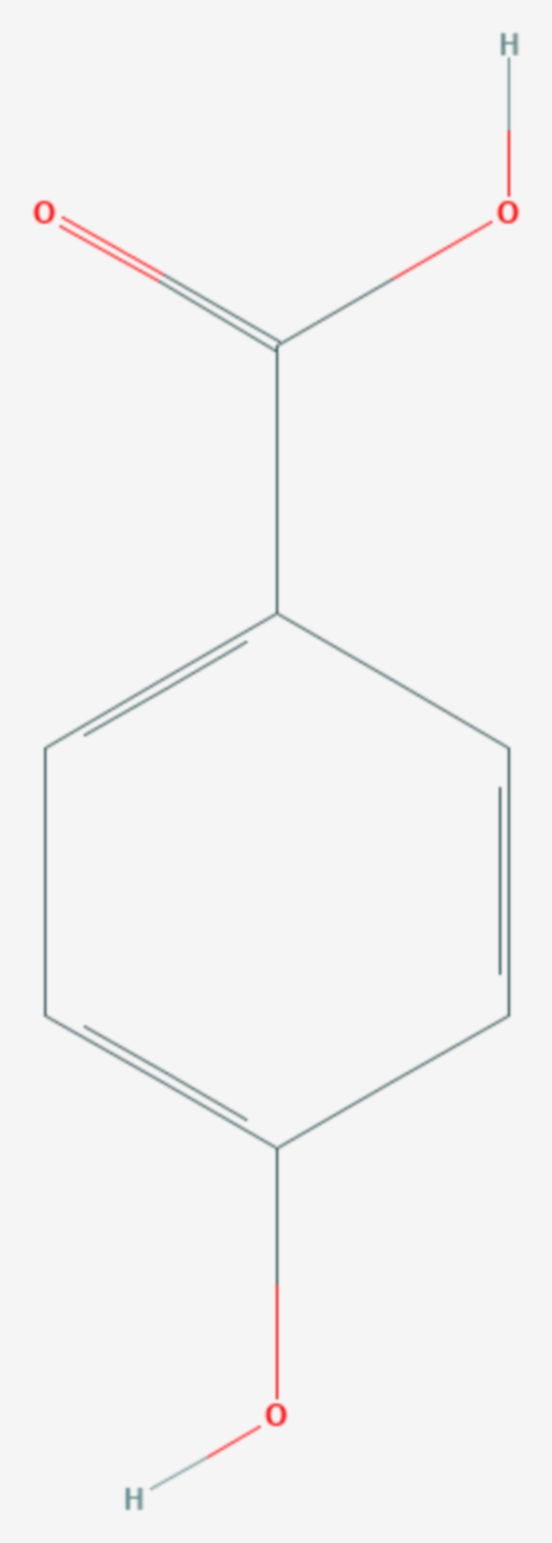 4-Hydroxybenzoesäure (Strukturformel)