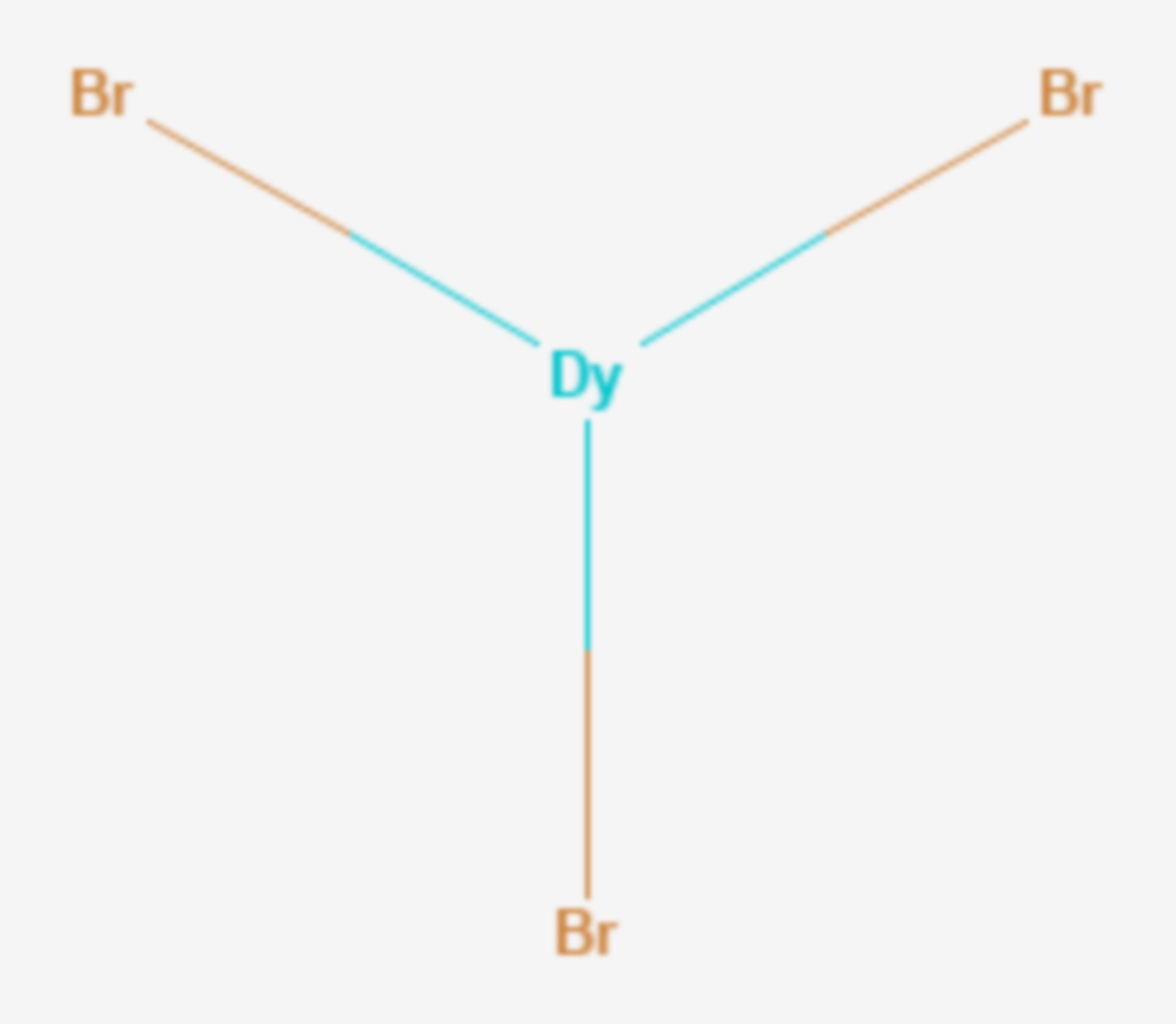 Dysprosium(III)-bromid (Strukturformel)