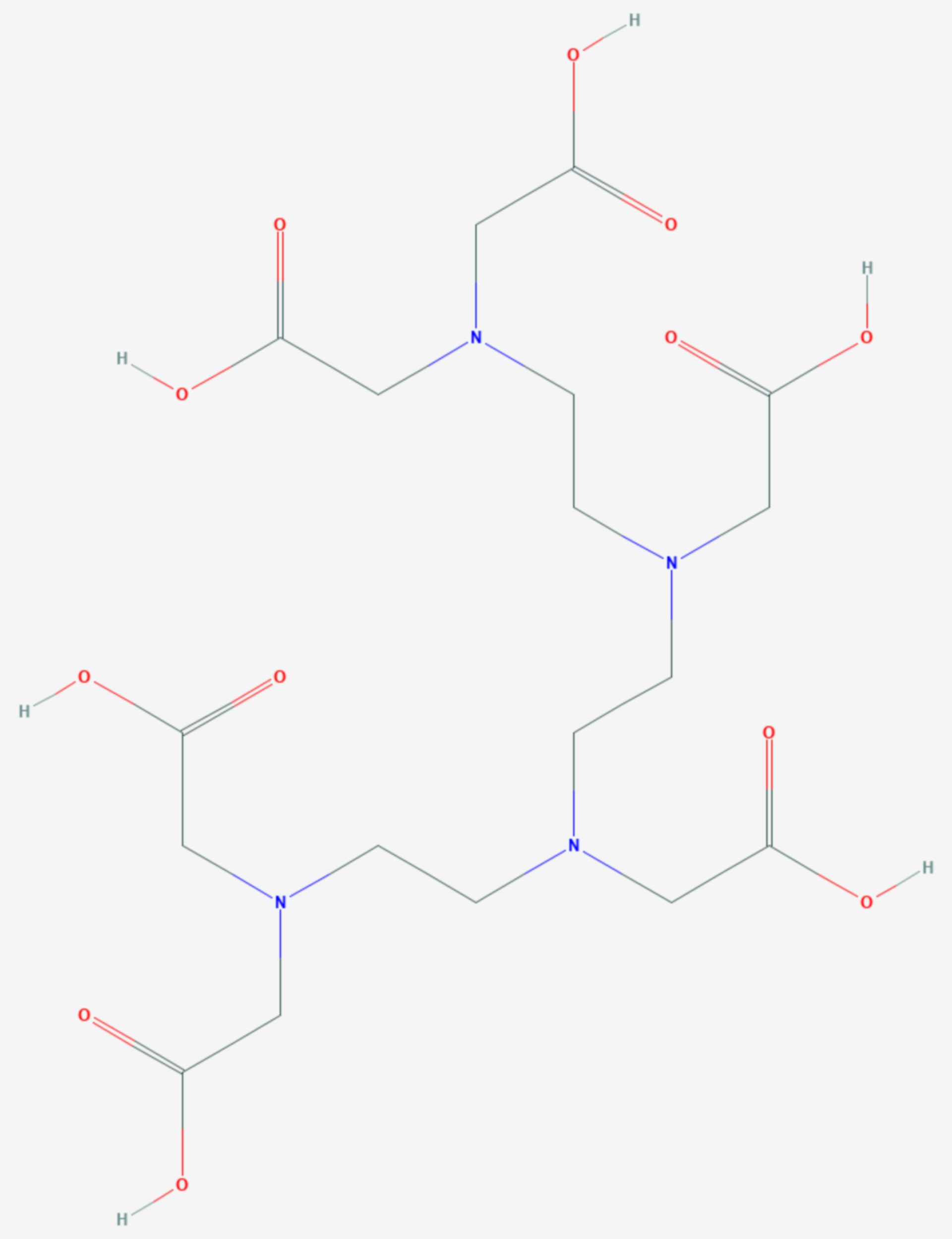 Triethylentetraminhexaessigsäure (Strukturformel)