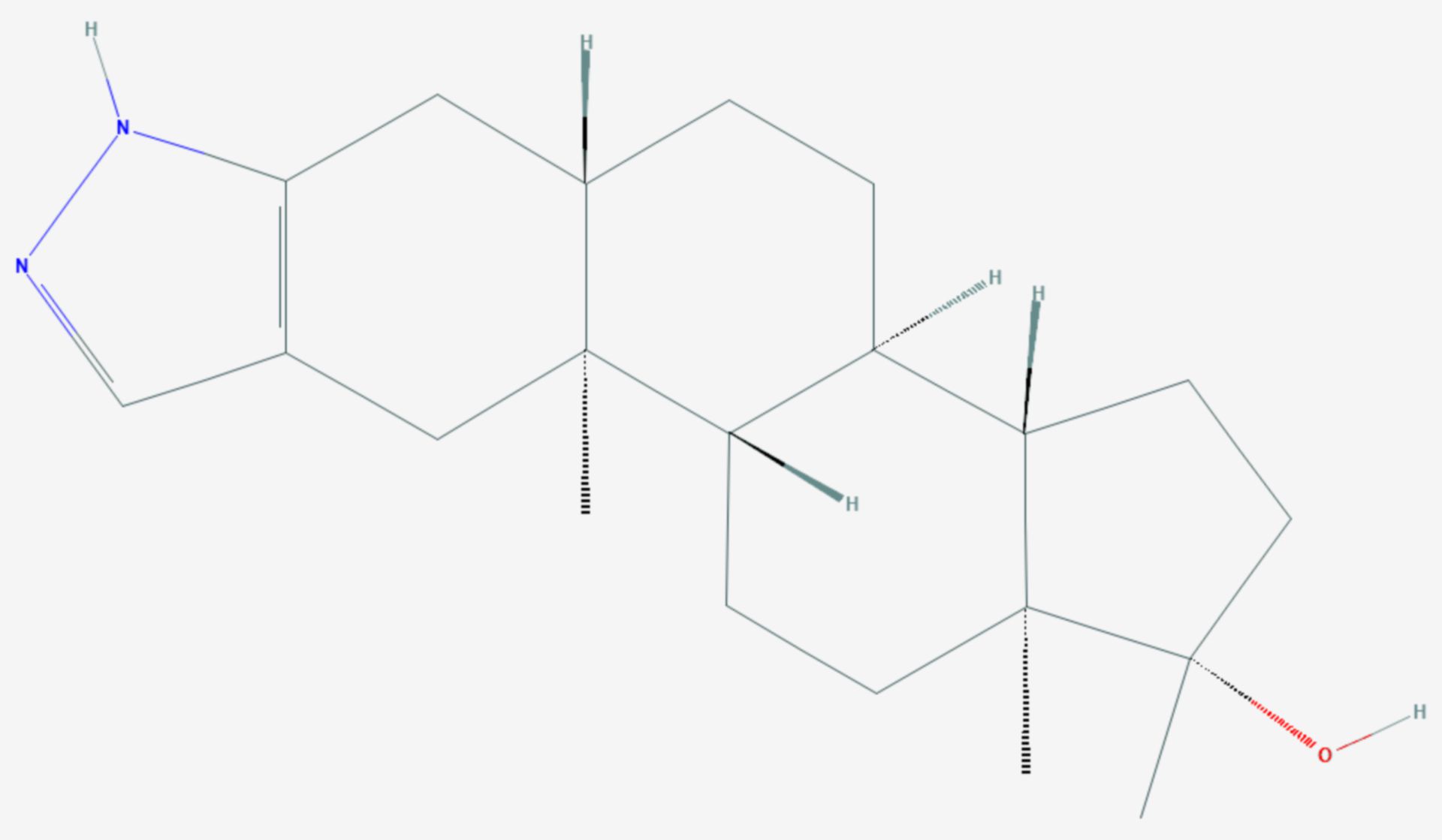 Stanozolol (Strukturformel)