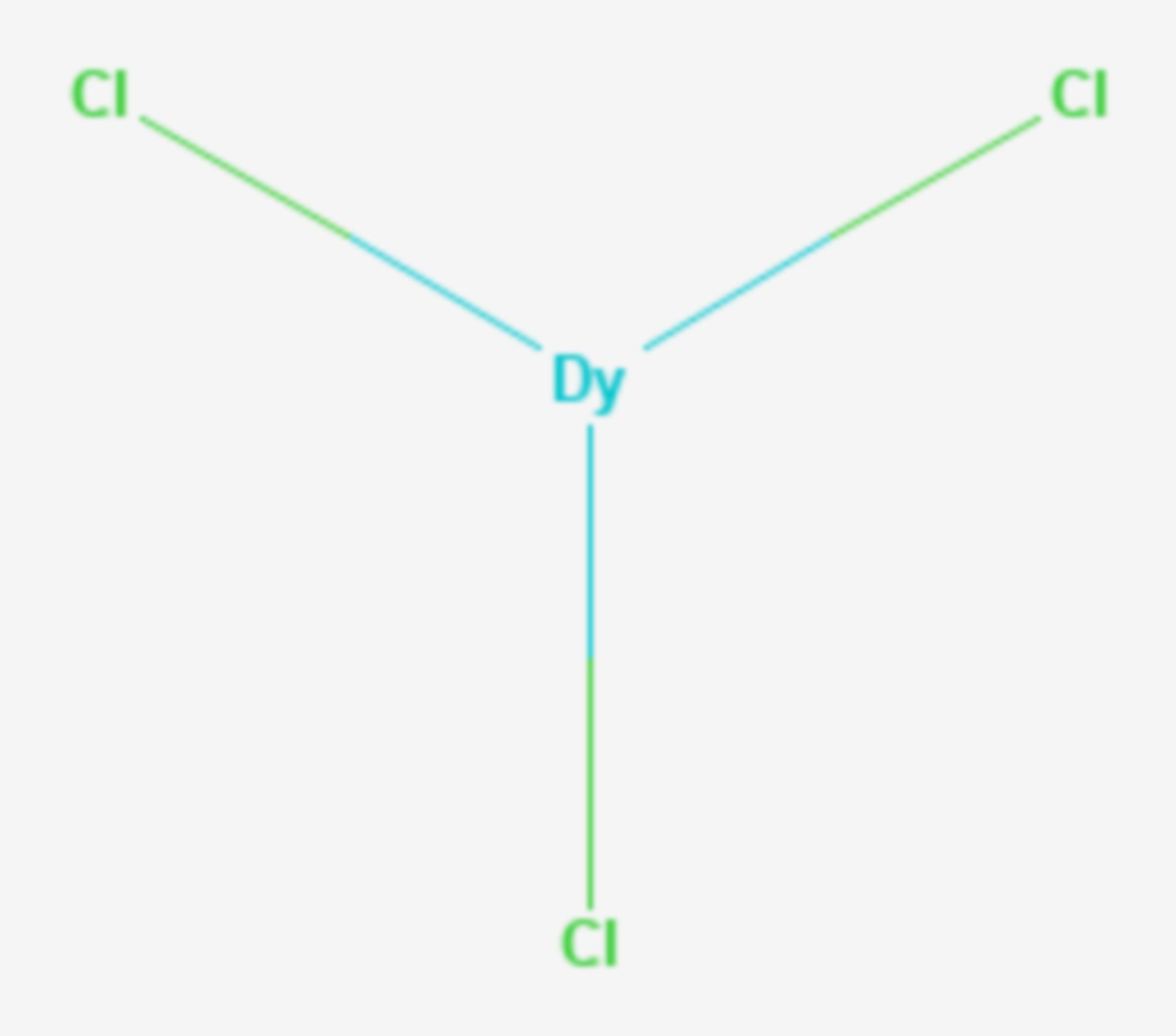 Dysprosium(III)-chlorid (Strukturformel)
