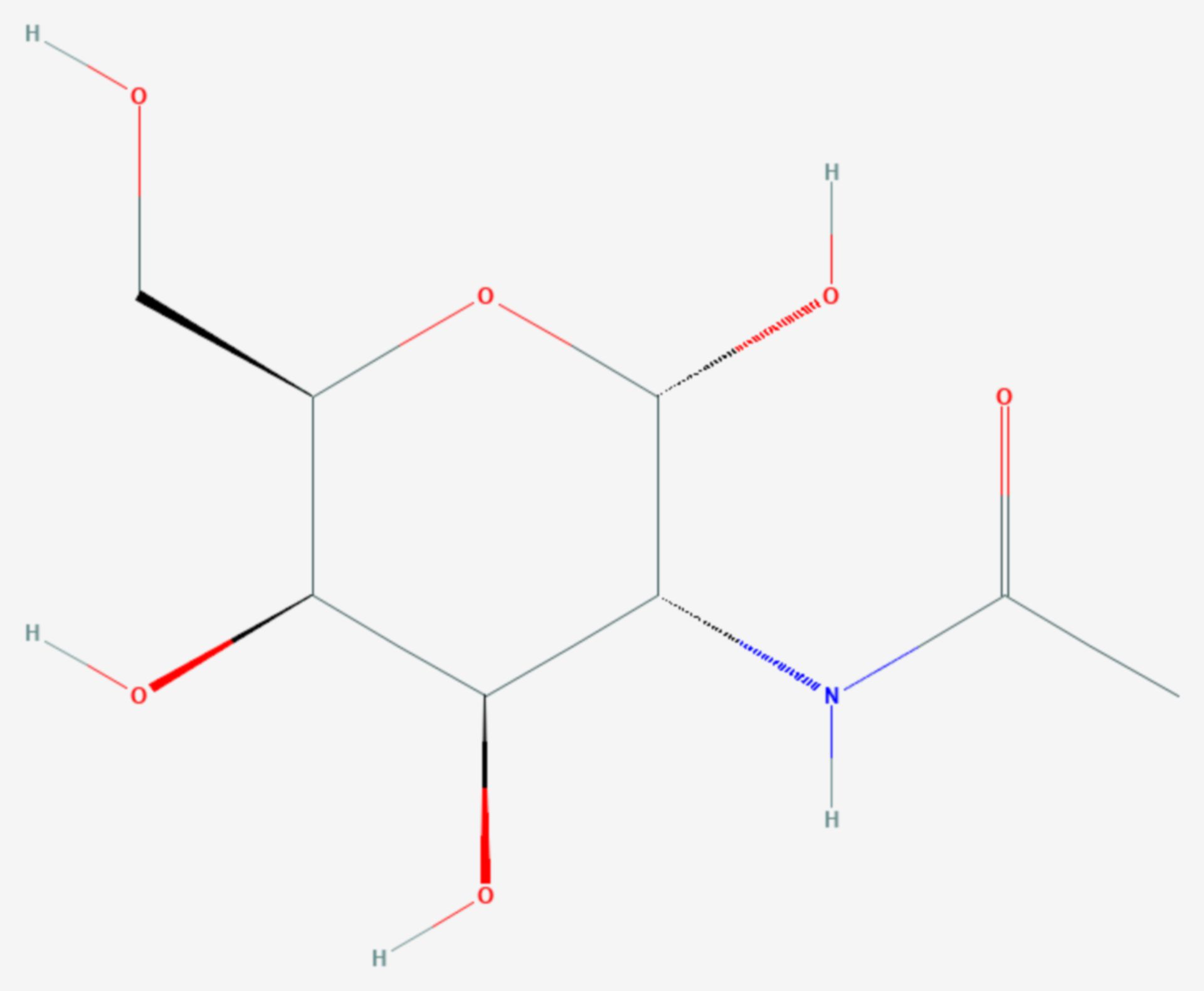 N-Acetylgalactosamin (Strukturformel)