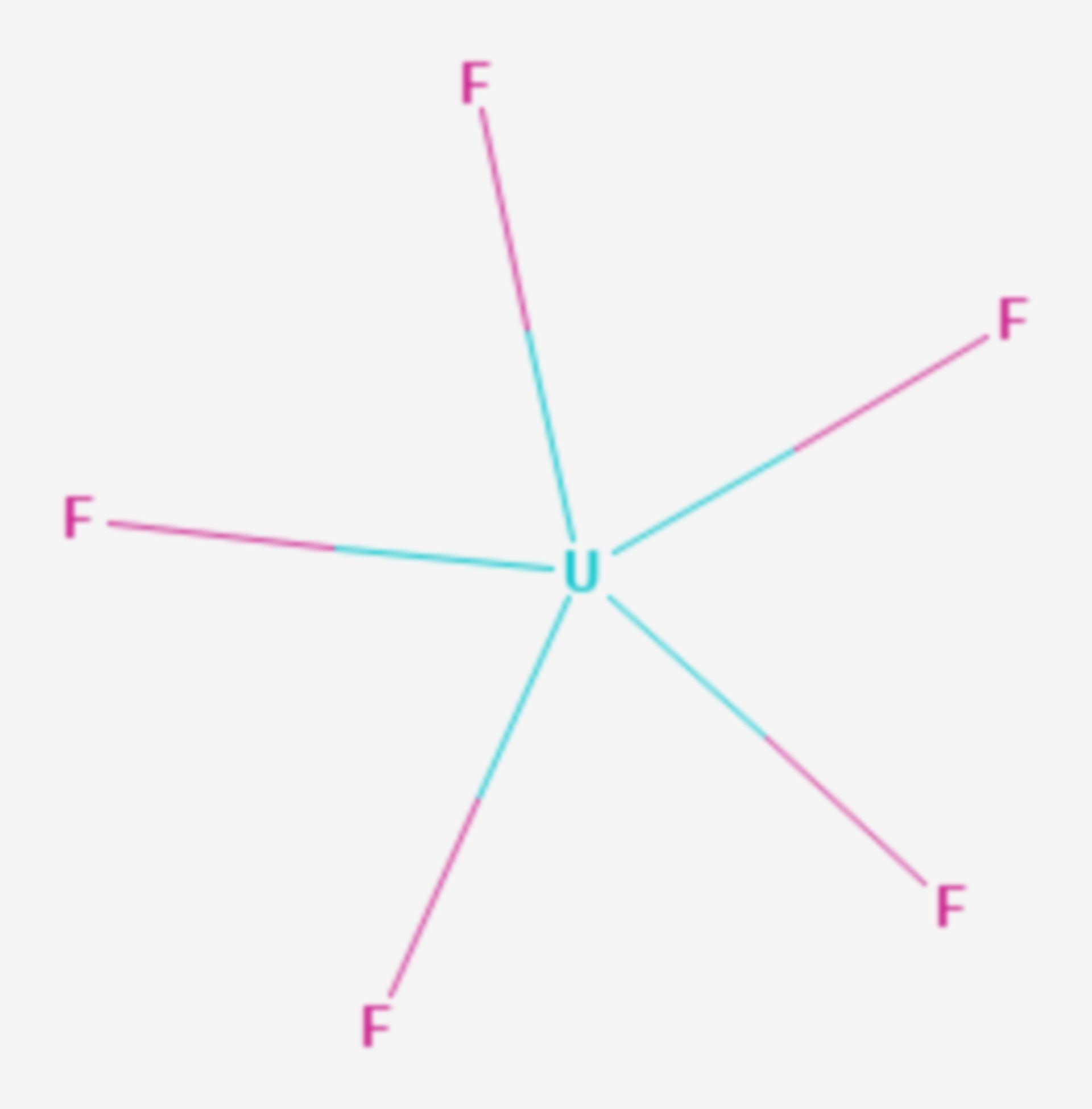 Uran(V)-fluorid (Strukturformel)