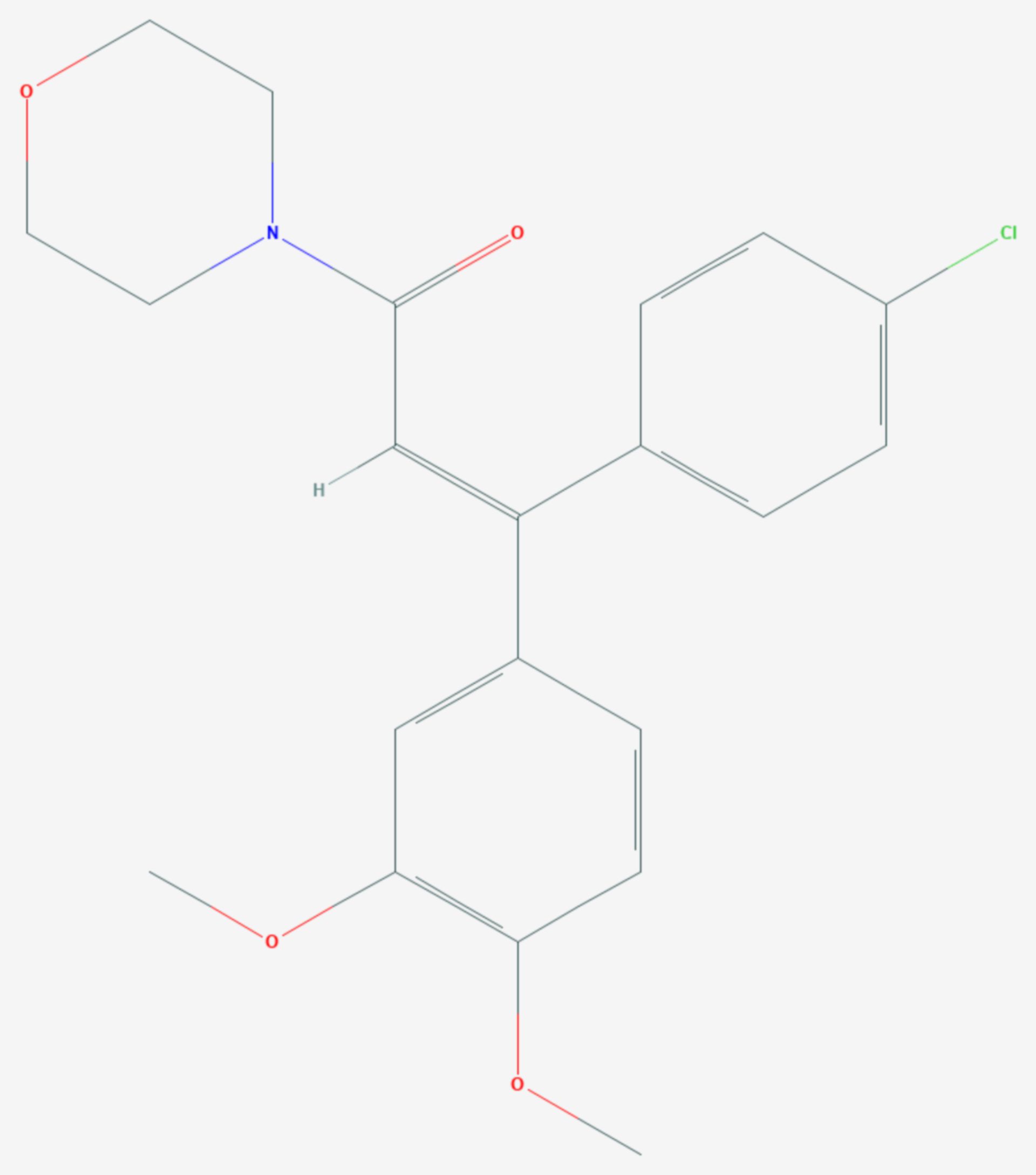 Dimethomorph (Strukturformel)