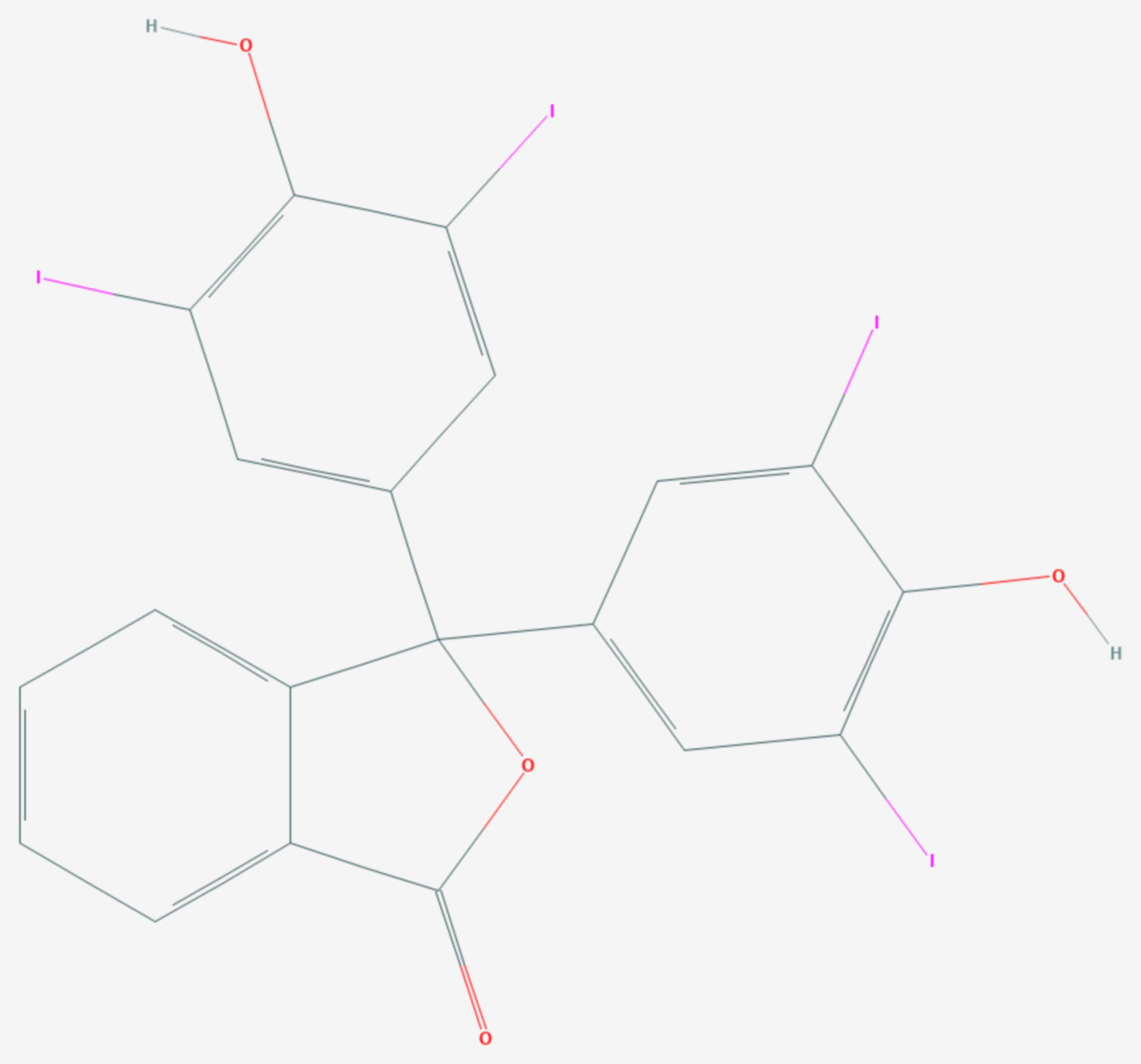 Iodophthalein (Strukturformel)