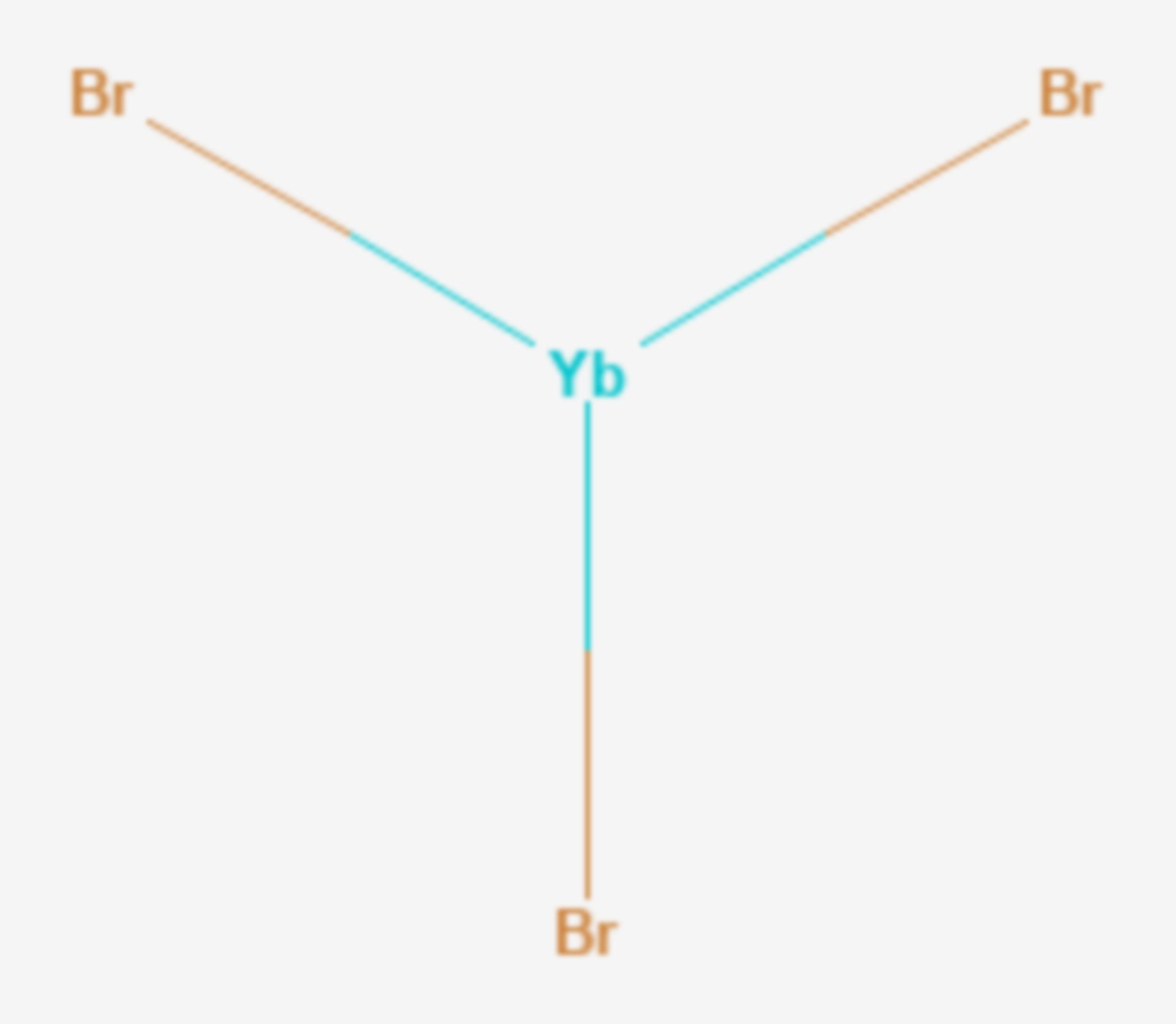 Ytterbium(III)-bromid (Strukturformel)