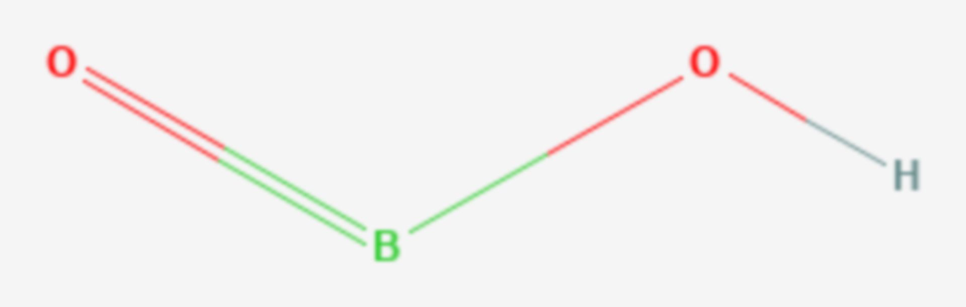 Dioxoborsäure (Strukturformel)