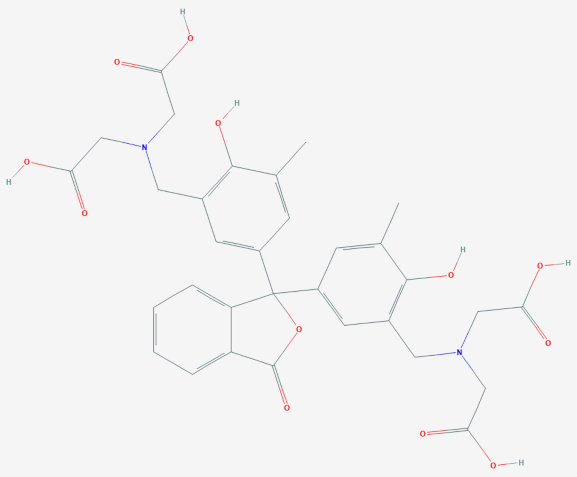 Metallphthalein (Strukturformel)